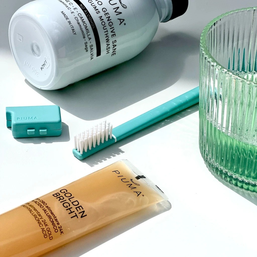 Piuma Golden Bright zubná pasta 75 ml