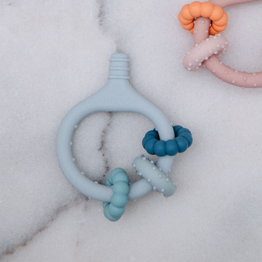 Suavinex masážne hryzátko - modré