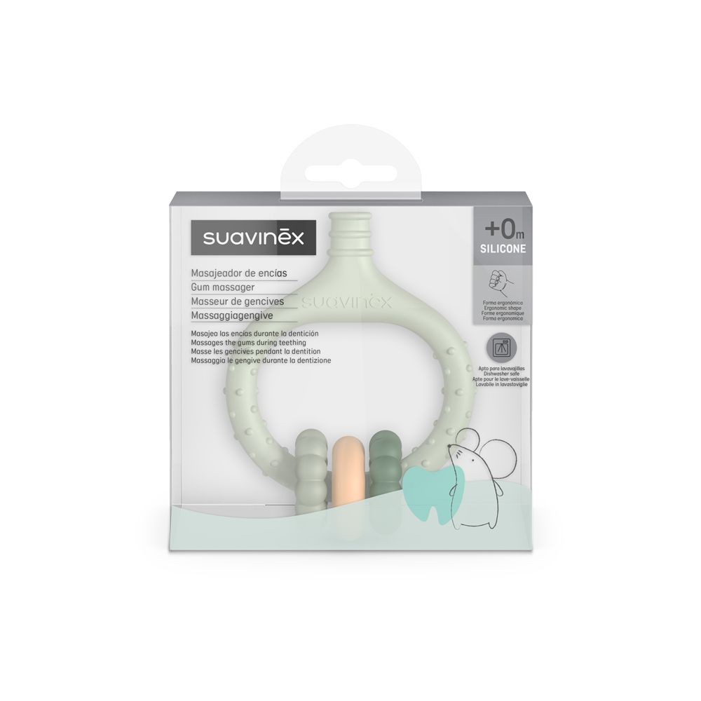 Suavinex masážne hryzátko - zelené