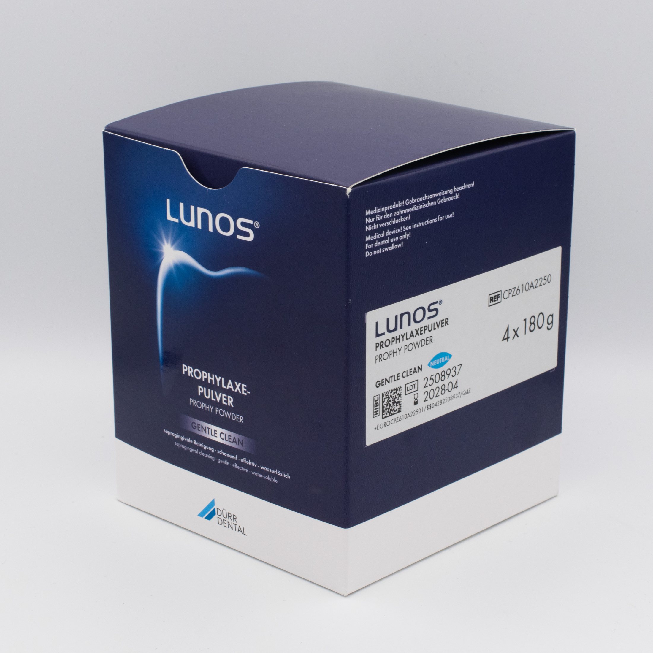Dürr Lunos Powder Gentle Clean Neutral profylaktický prášok 4×180 g