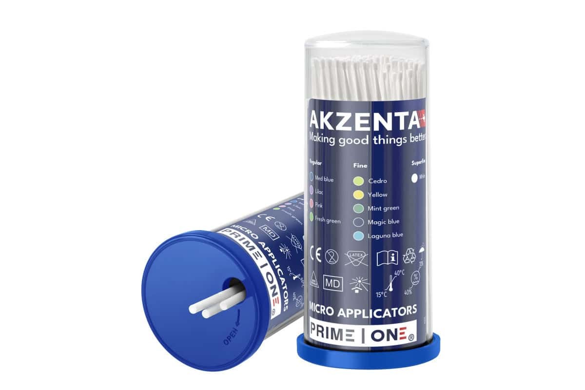 Akzenta Superfine White mikroaplikátor 4×100 ks