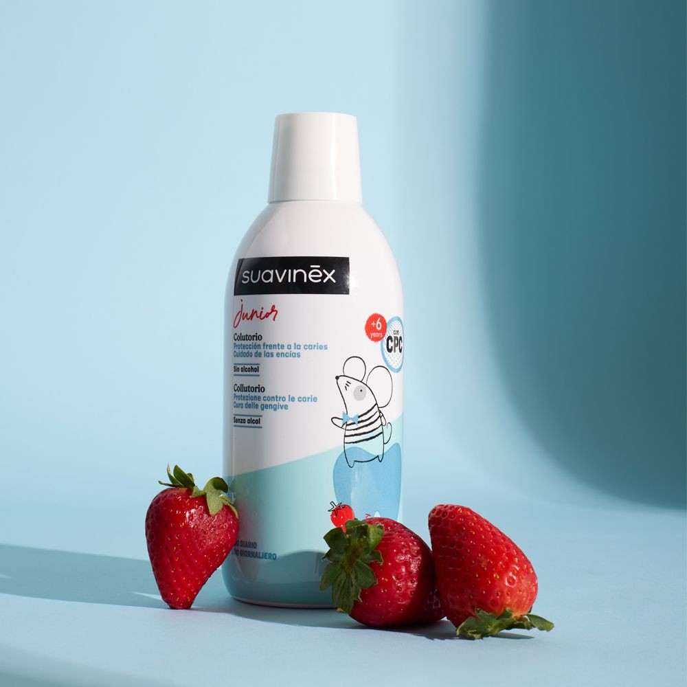 Suavinex Junior 6+ Strawberry detská ústna voda 500 ml