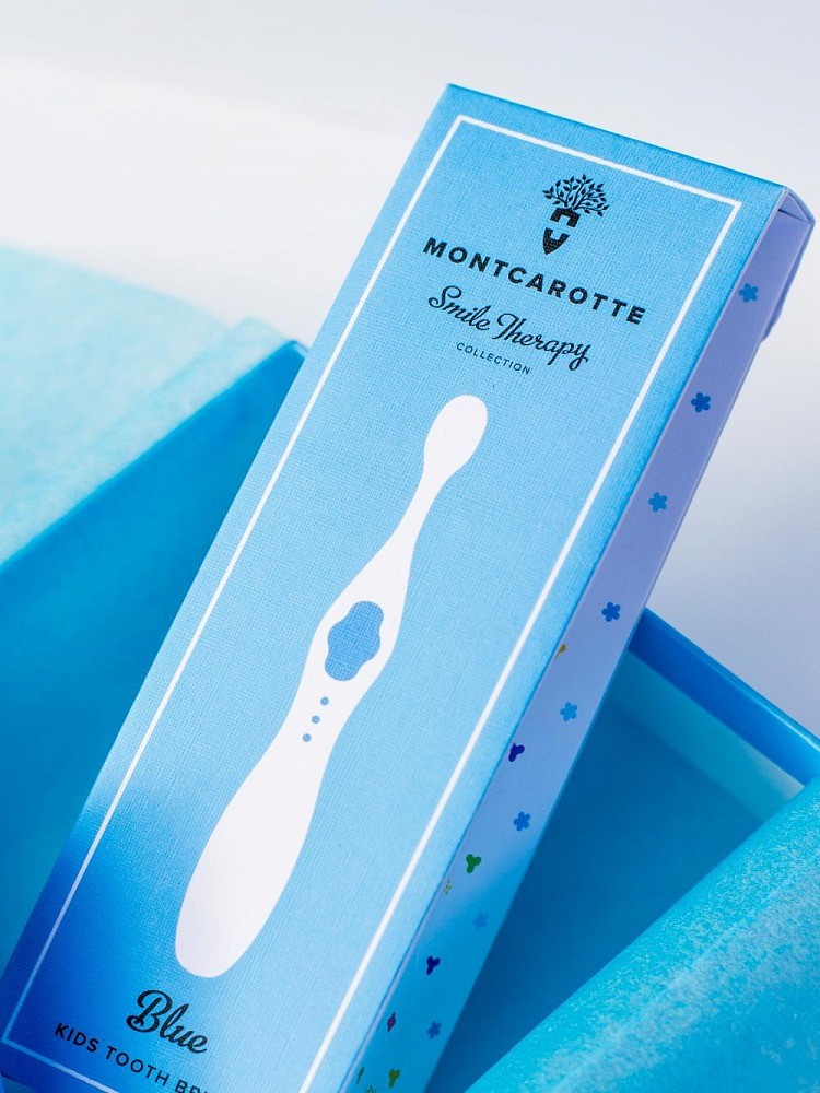 Montcarotte Kids detská zubná kefka - modrá