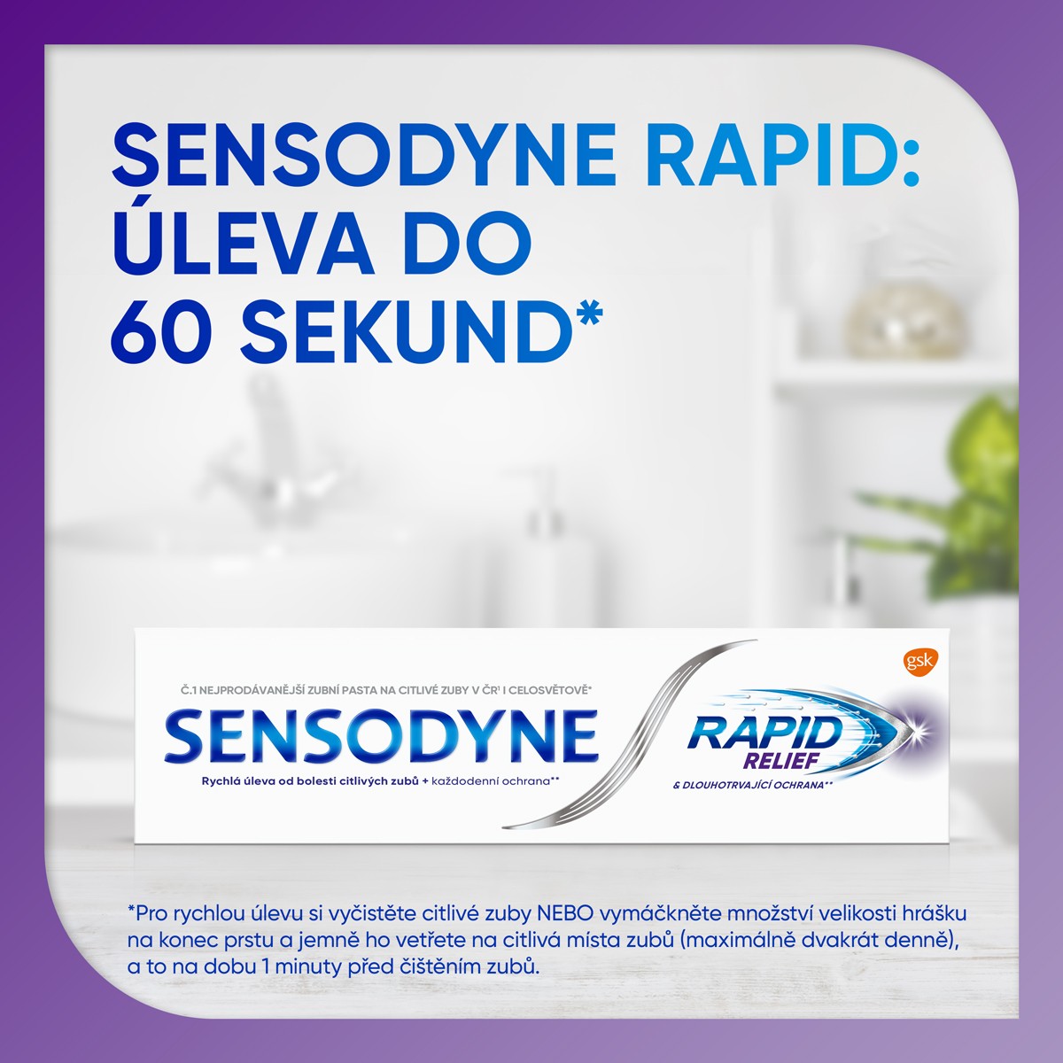Sensodyne Rapid zubná pasta 3x75ml