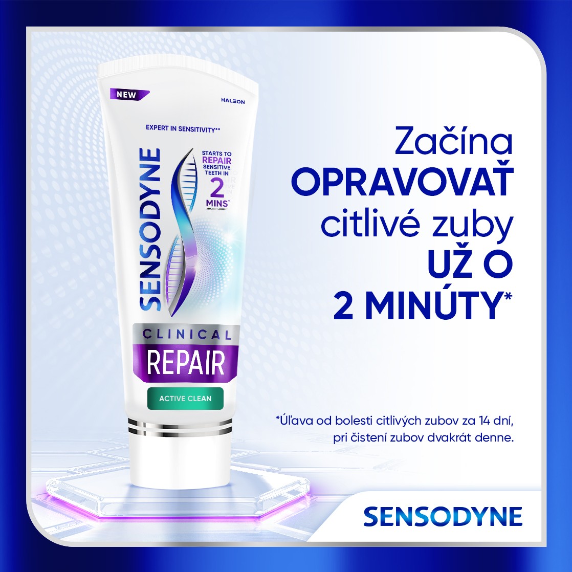 Sensodyne Clinical Repair Active Clean zubná pasta 75 ml