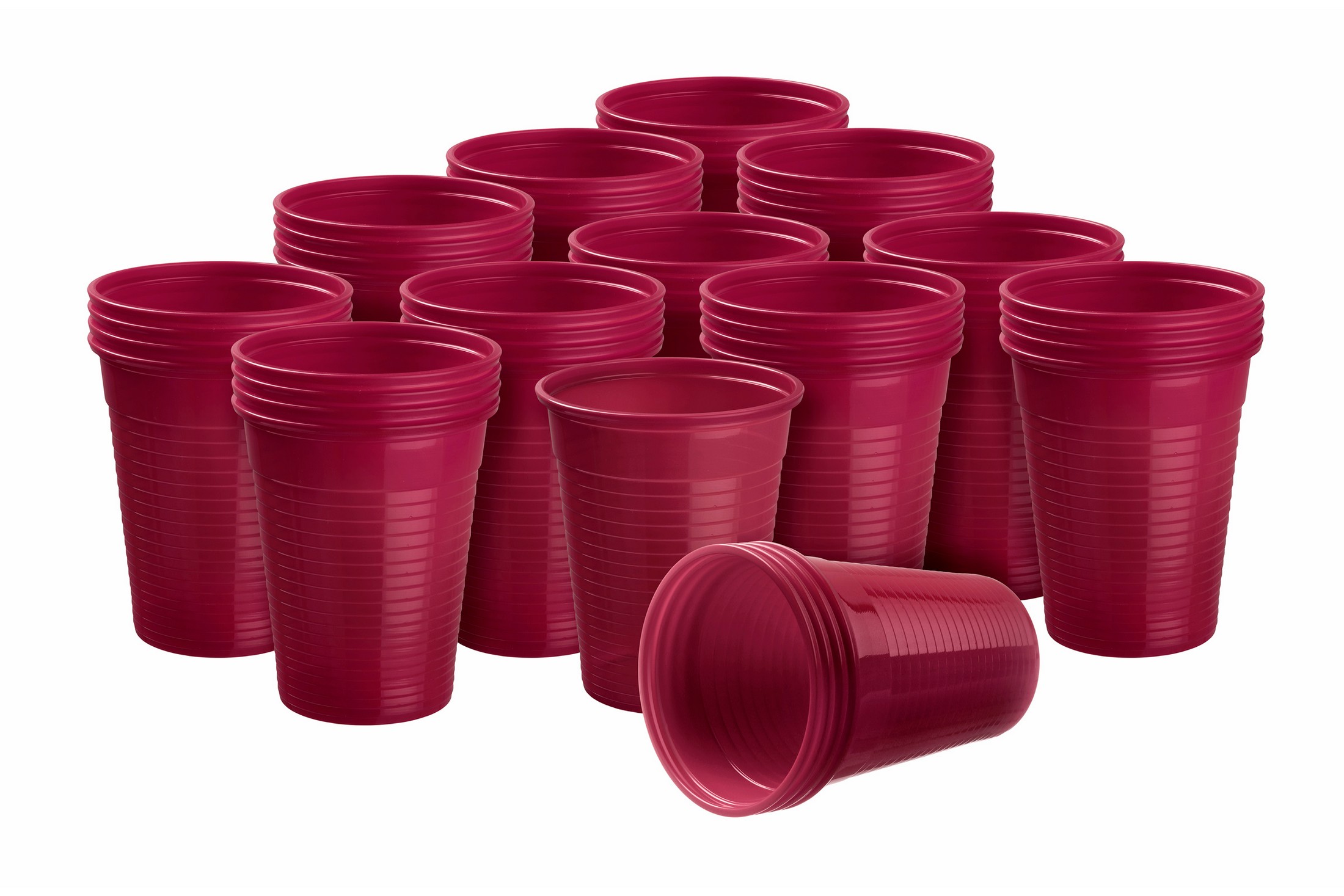 Akzenta Top Cups Burgundy plastové jednorazové kelímky 50 ks