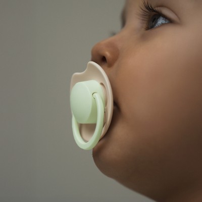 Lovi Prime 6-18 Ivory/Blush svietiaci cumlík 2 ks