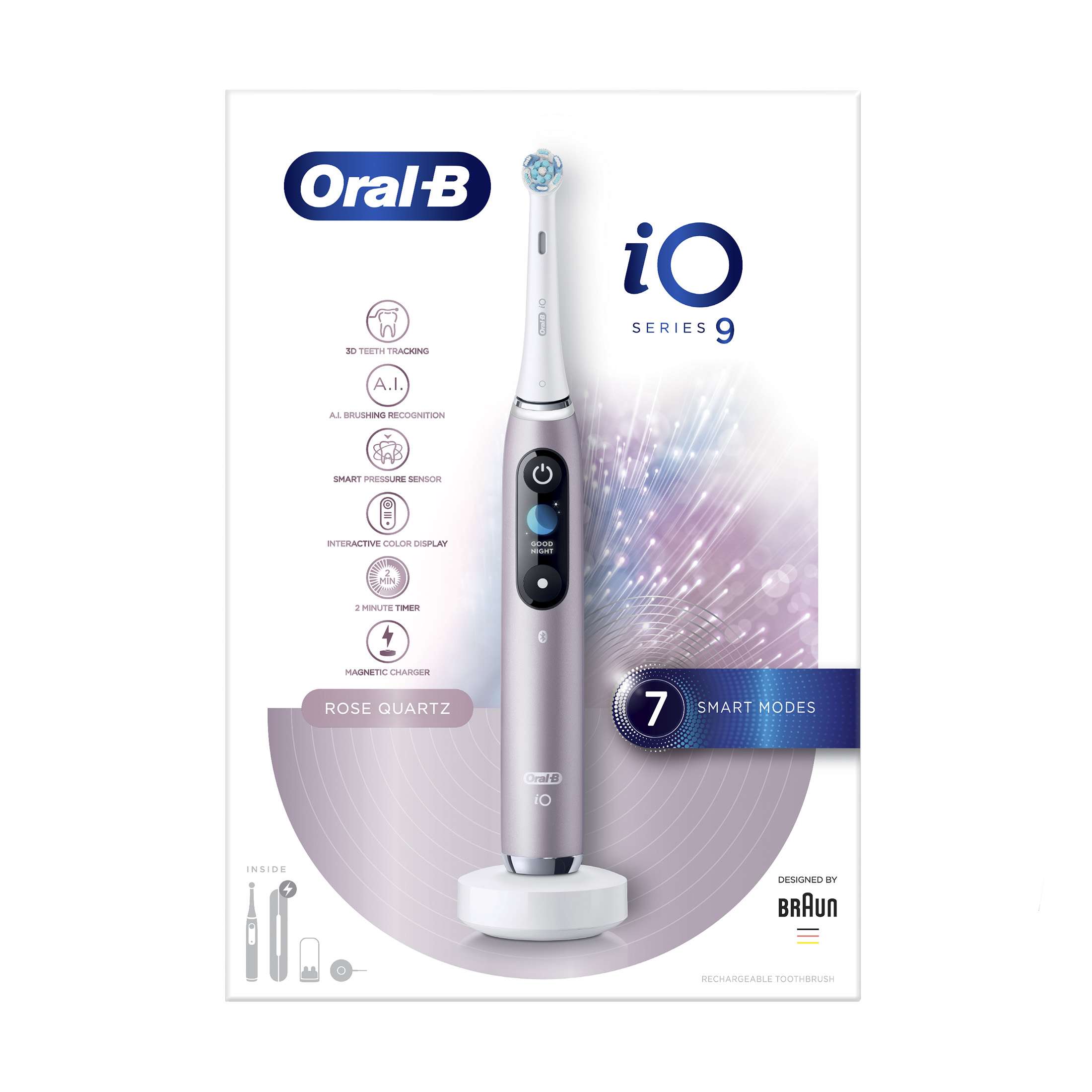 Oral-B iO Series 9 Rose Quartz magnetická kefka