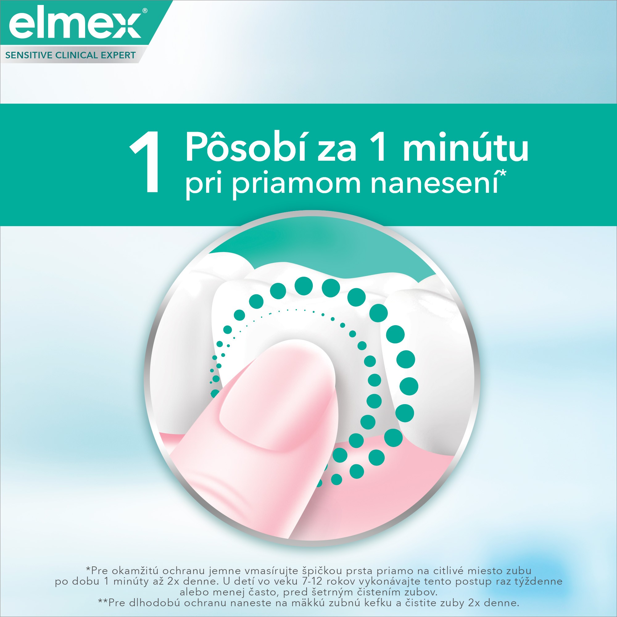 Elmex Sensitive Clinical Expert Instant Care zubná pasta 75 ml