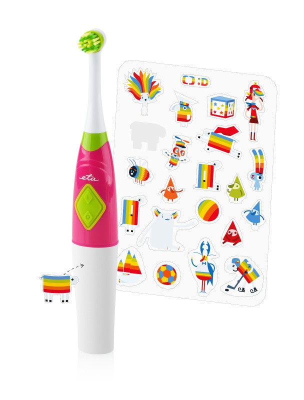 Eta Zubnička batériová detská kefka - PINK