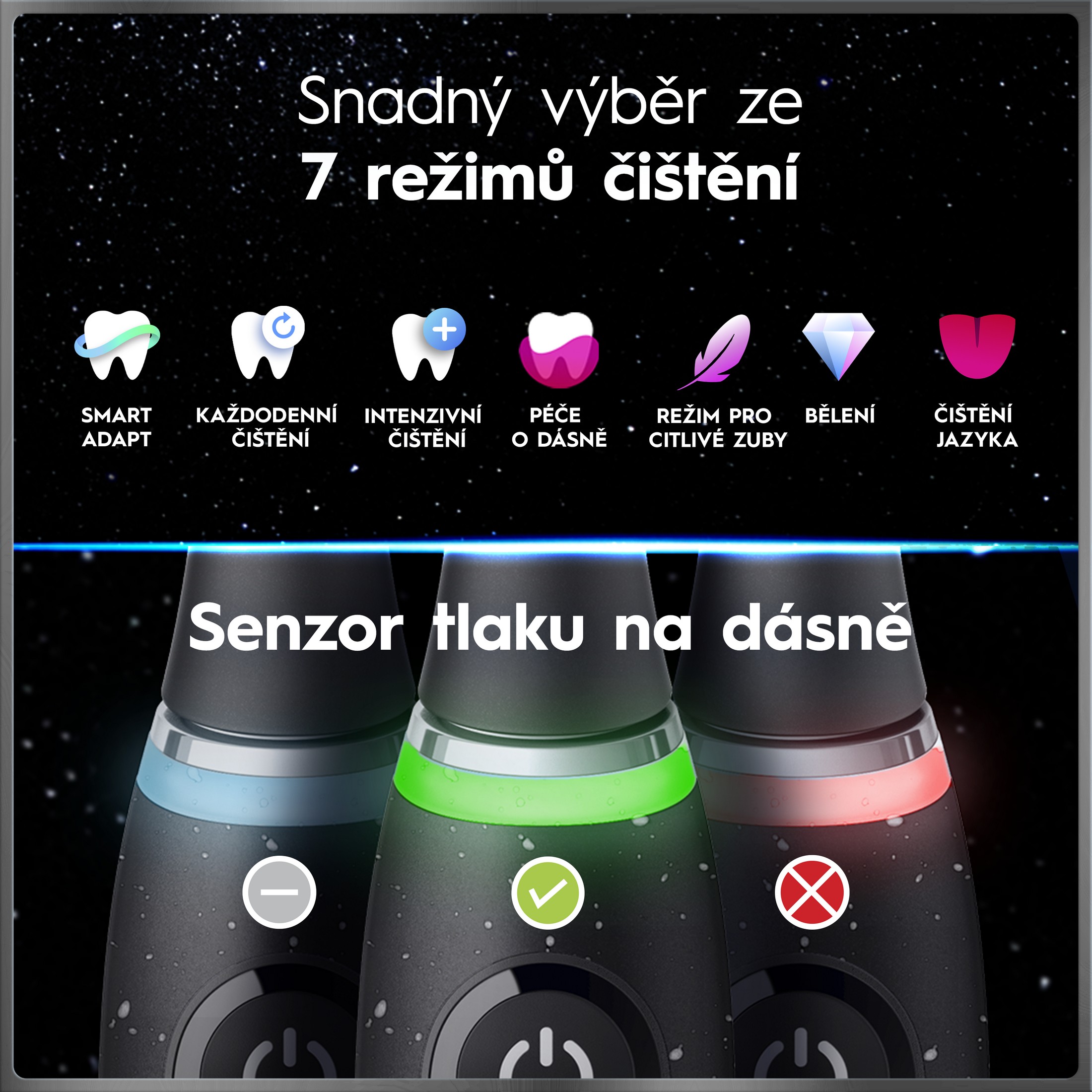 Oral-B iO Series 10 Cosmic Black magnetická kefka