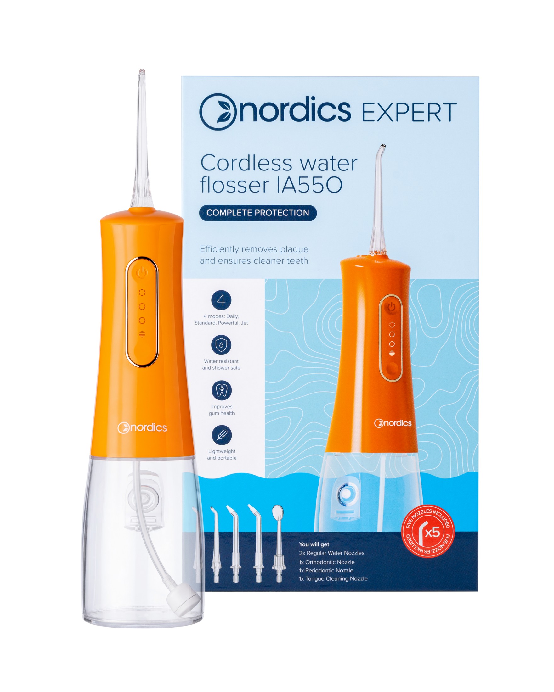 Nordics Expert IA550 Orange cestovná ústna sprcha