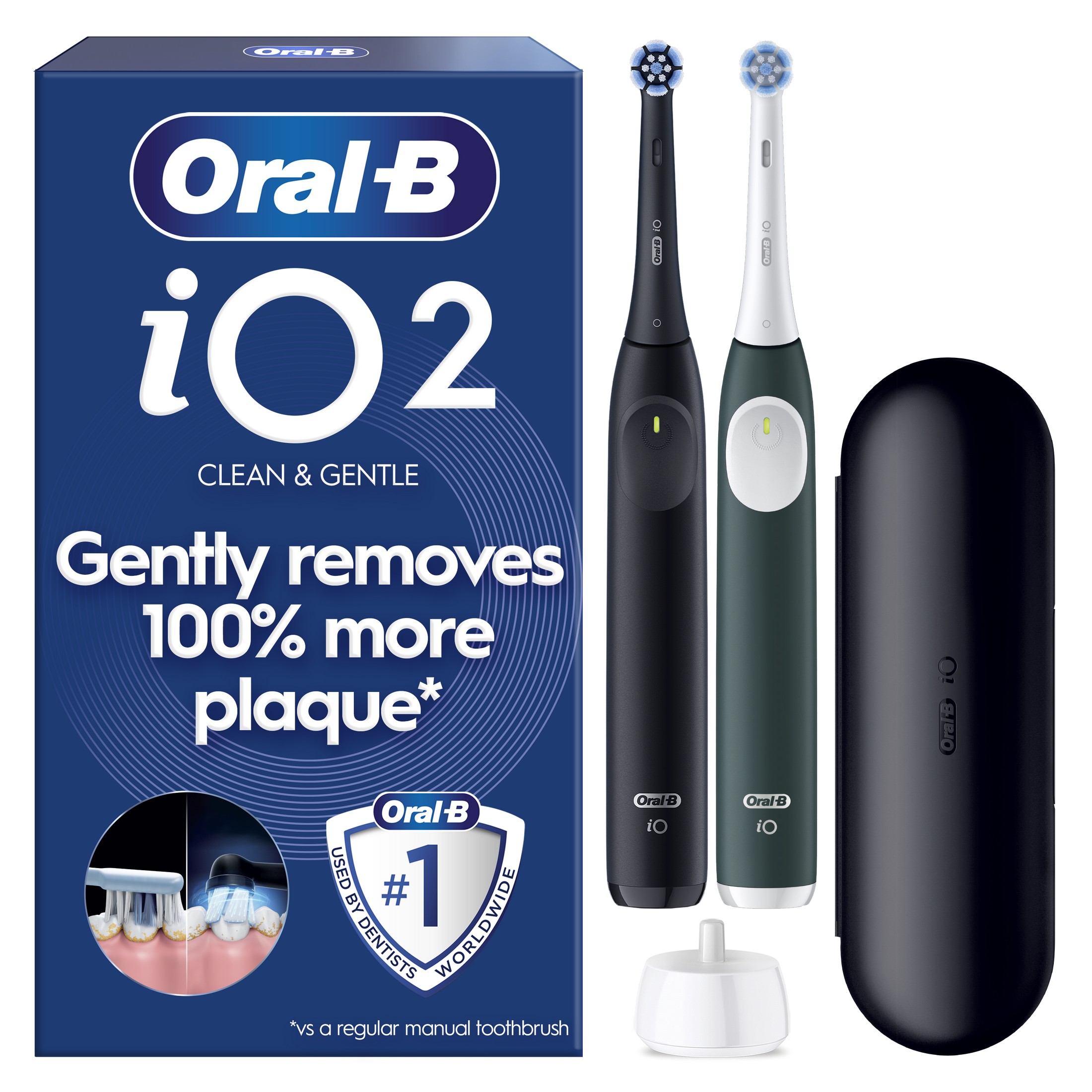 Oral-B iO Series 2 Duo Black+Green elektrická kefka 2 ks