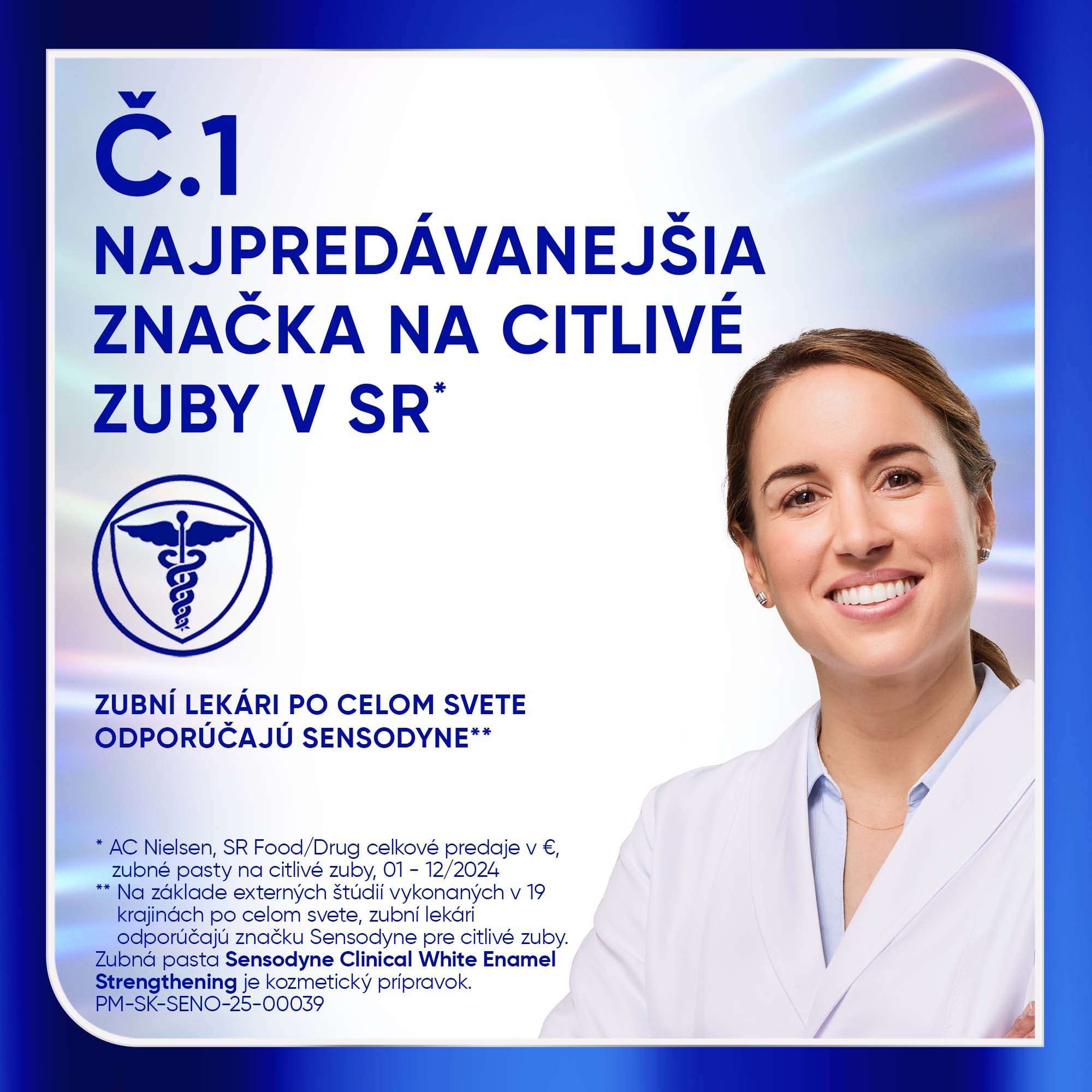 Sensodyne Clinical White Enamel Strengthening zubná pasta 75 ml