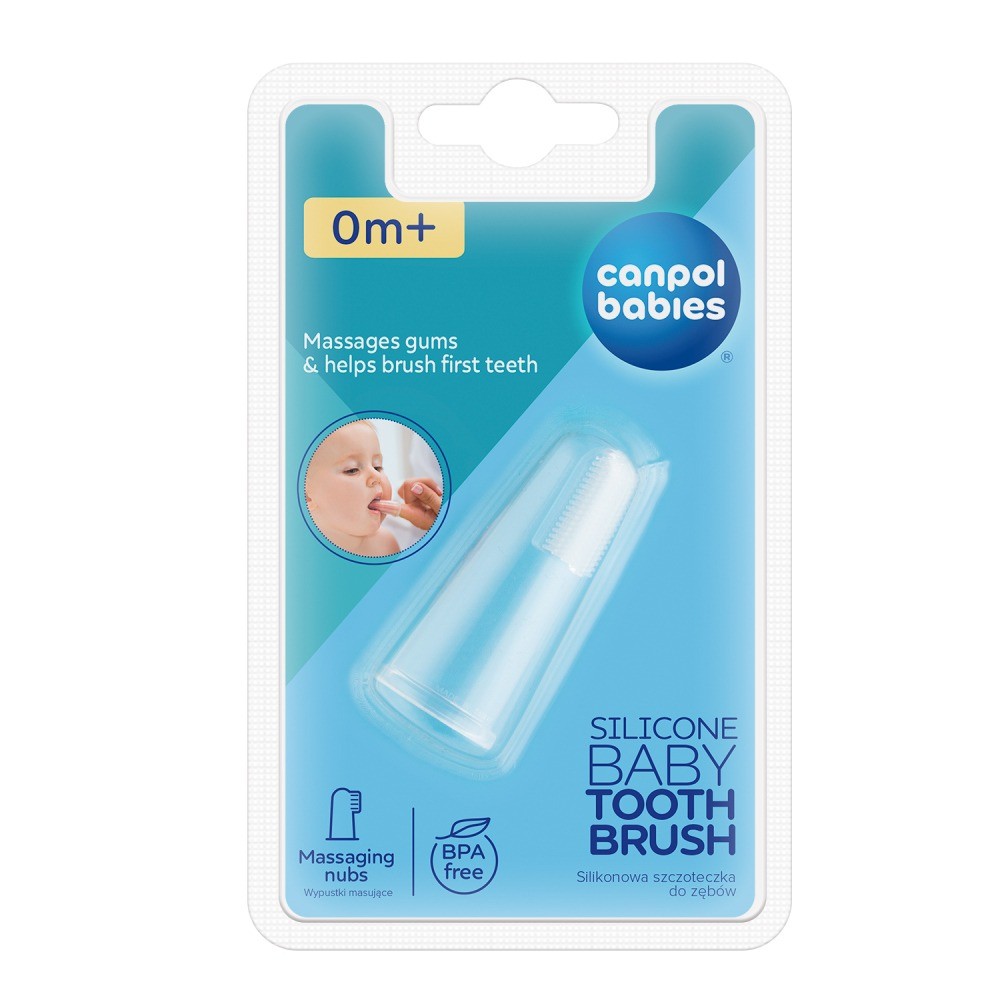 Canpol babies silikónová masážna kefka na prst