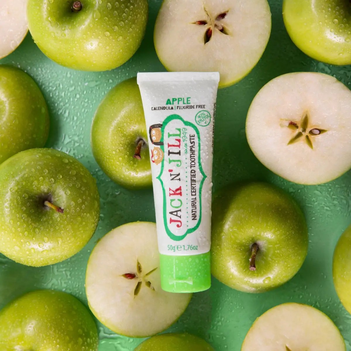 Jack N' Jill Organic Apple detská zubná pasta 50 g