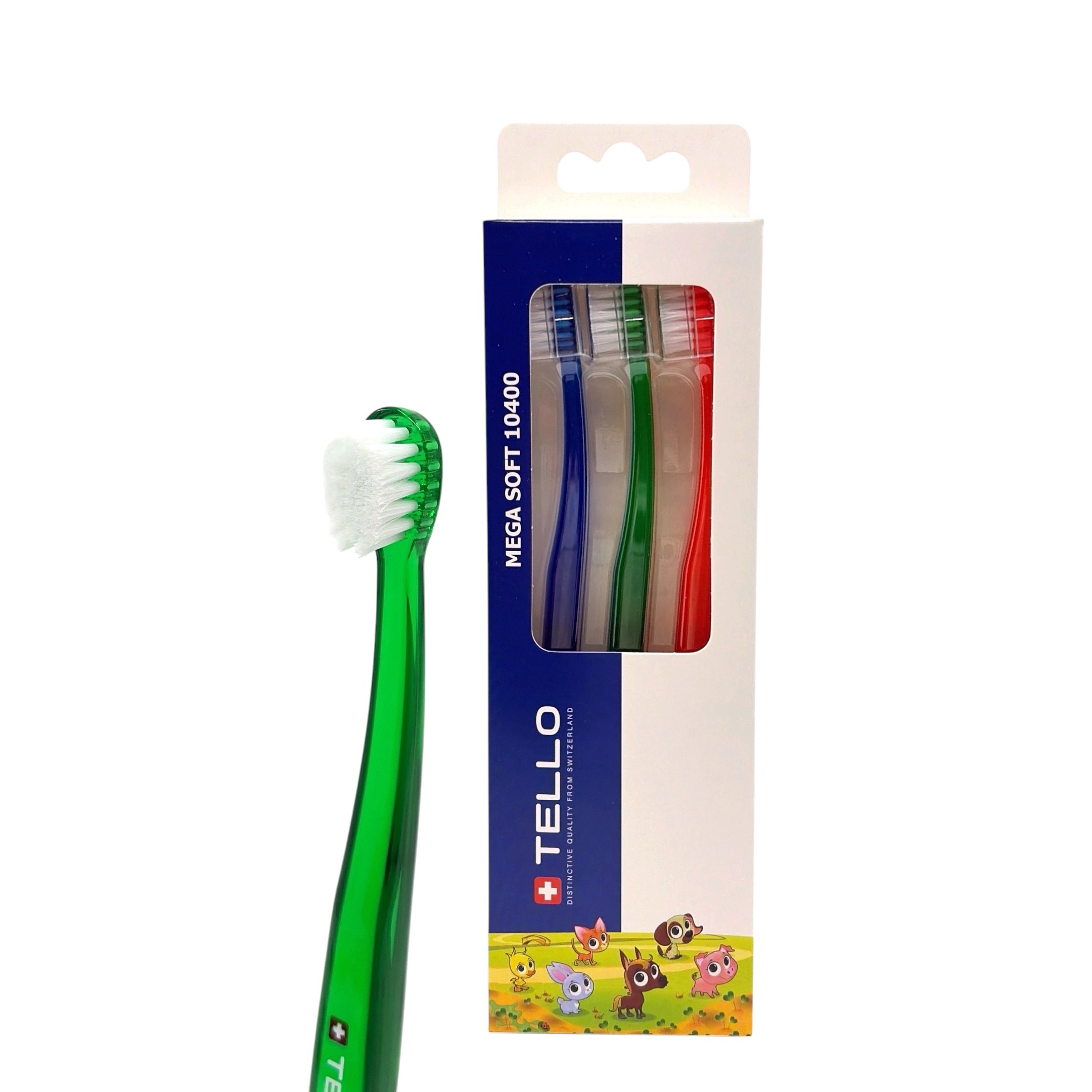 Tello Kids 10400 detská zubná kefka 3 ks