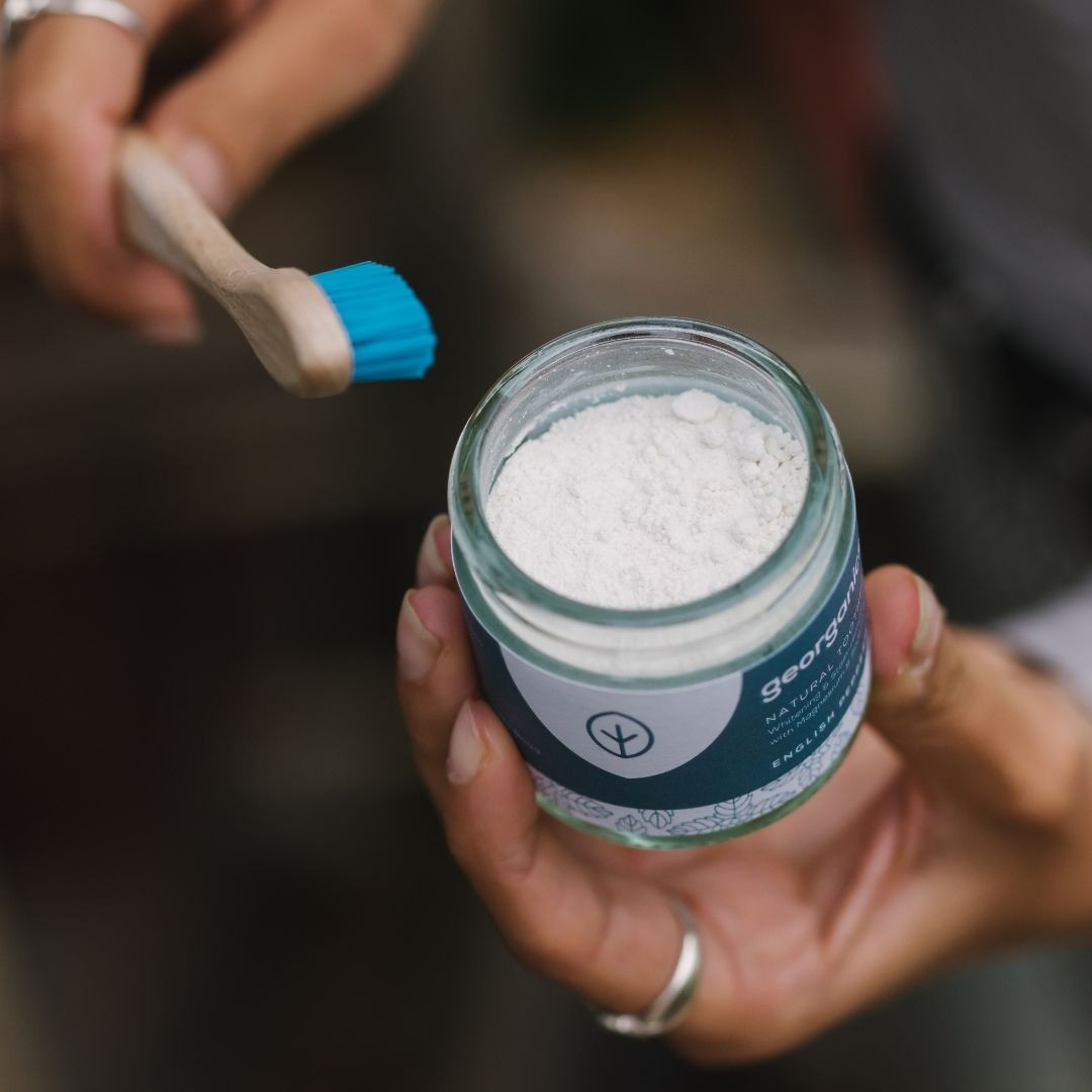 Georganics English Peppermint zubný púder 60 ml