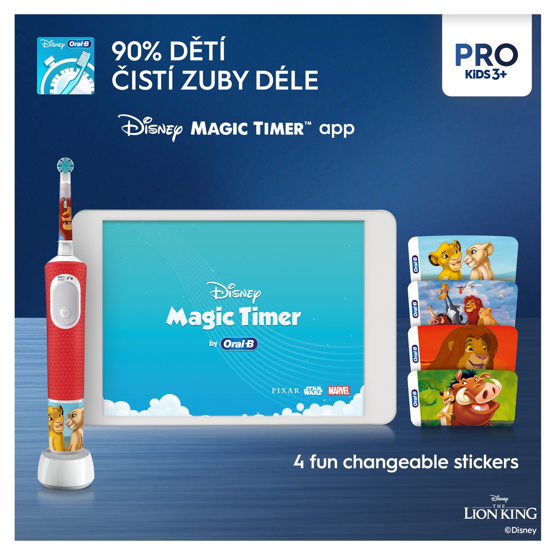 Oral-B Pro Kids Lion King detská elektrická kefka