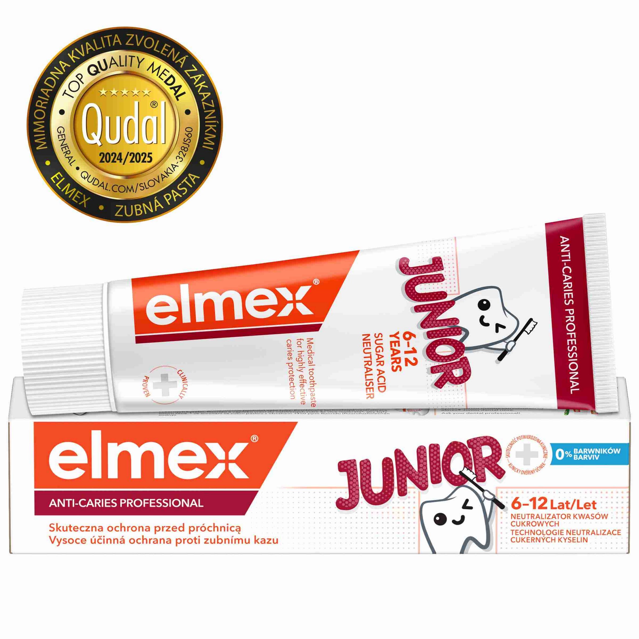 Elmex Anti-Caries Professional Junior detská zubná pasta 3×75 ml