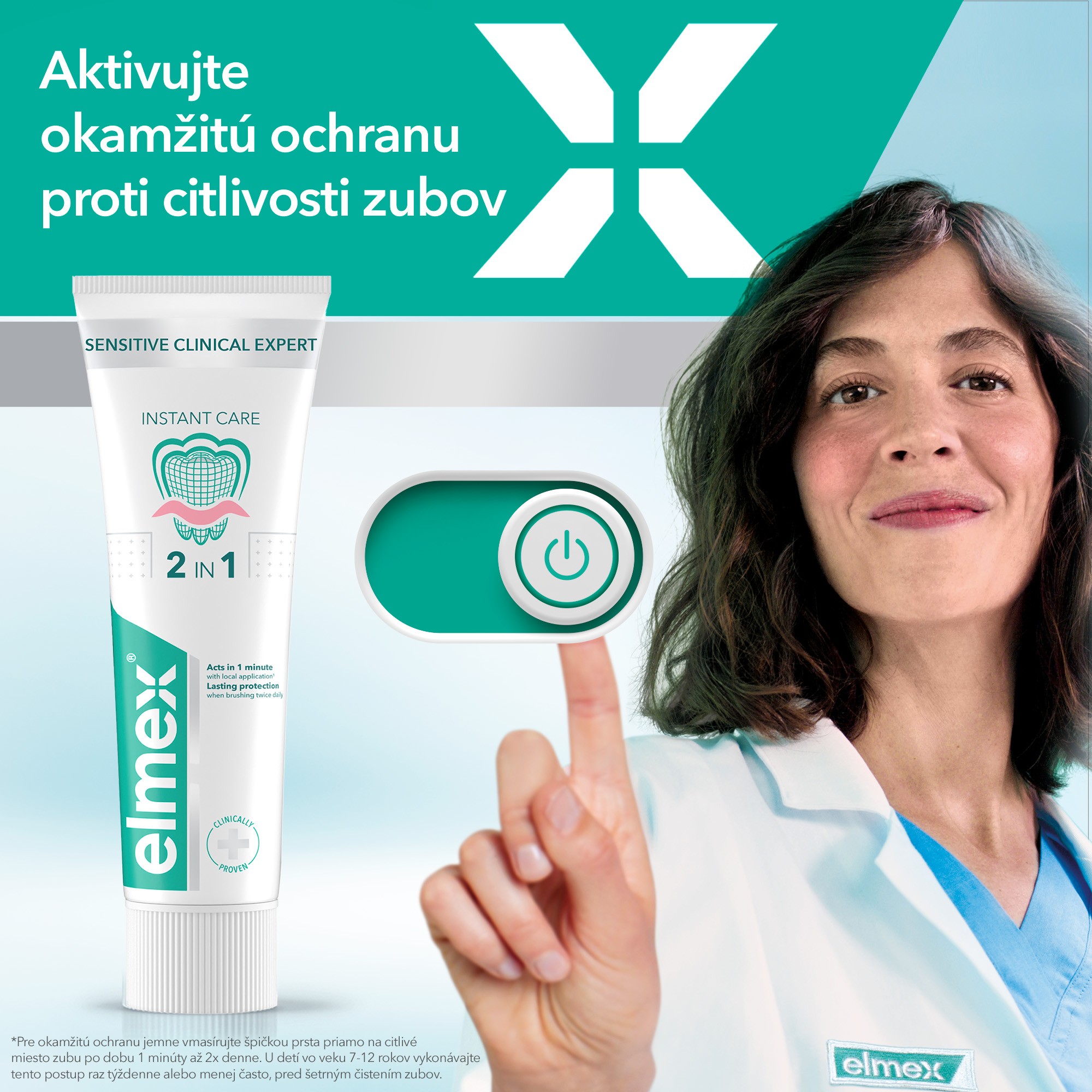 Elmex Sensitive Clinical Expert Instant Care zubná pasta 3×75 ml