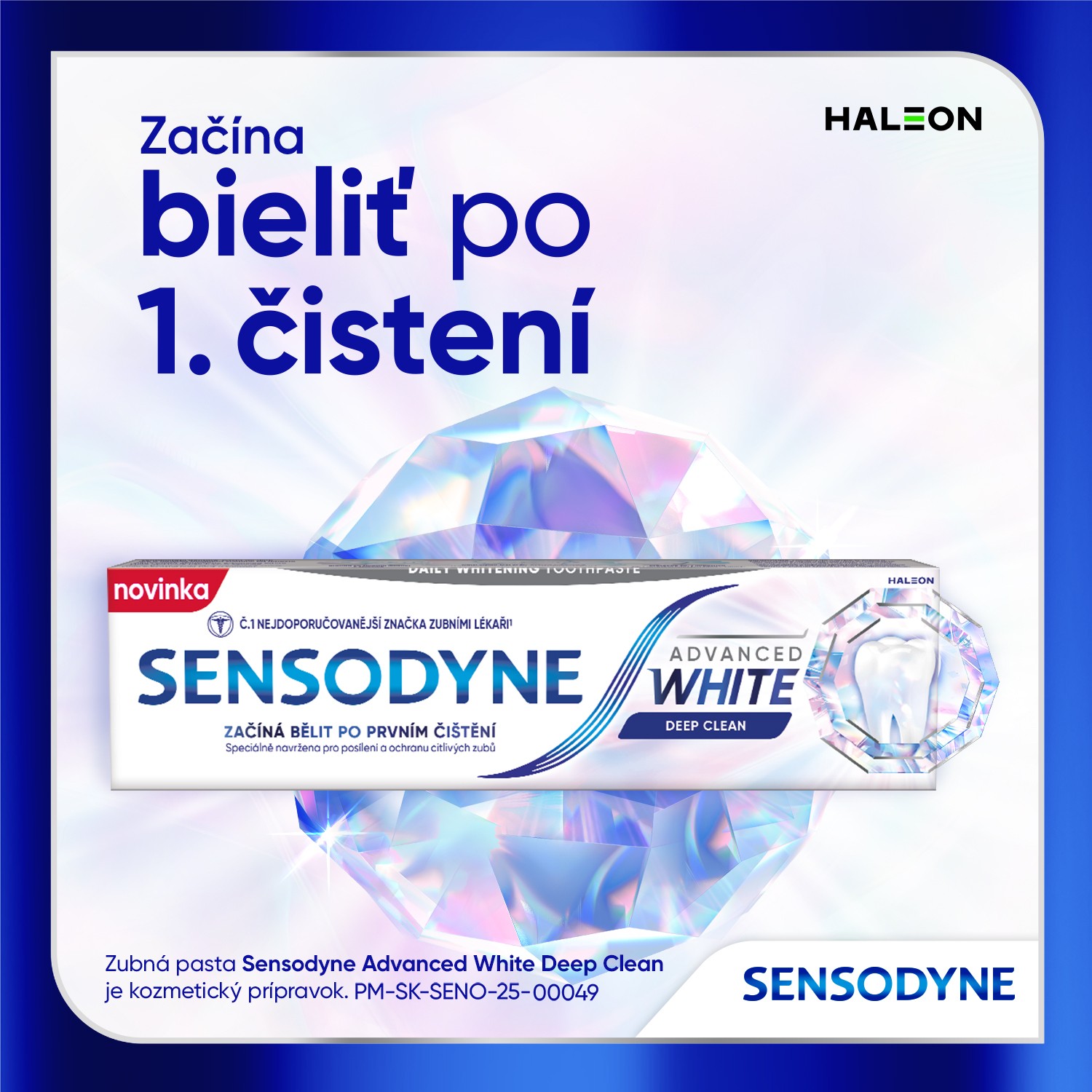 Sensodyne Advanced White Deep Clean zubná pasta 75 ml