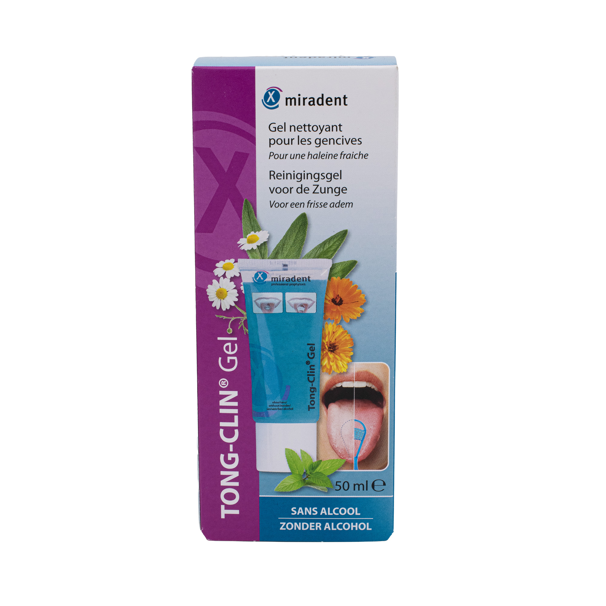 Miradent Tong-Clin gél na čistenie jazyka 50 ml