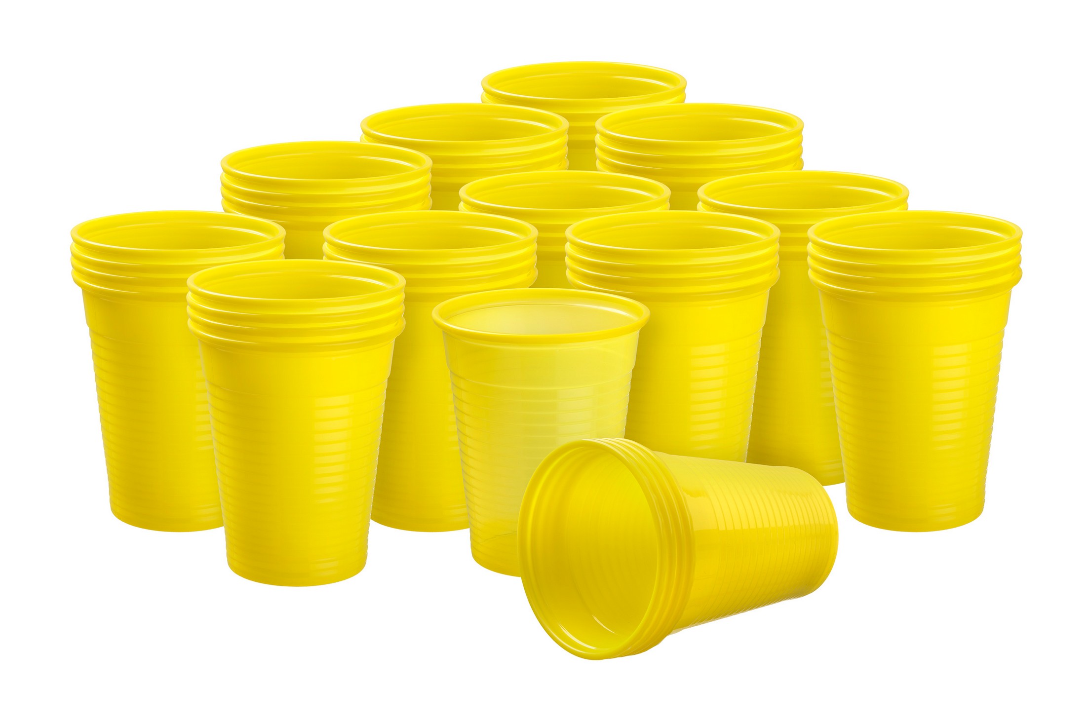 Akzenta Top Cups Yellow plastové jednorazové kelímky 100 ks