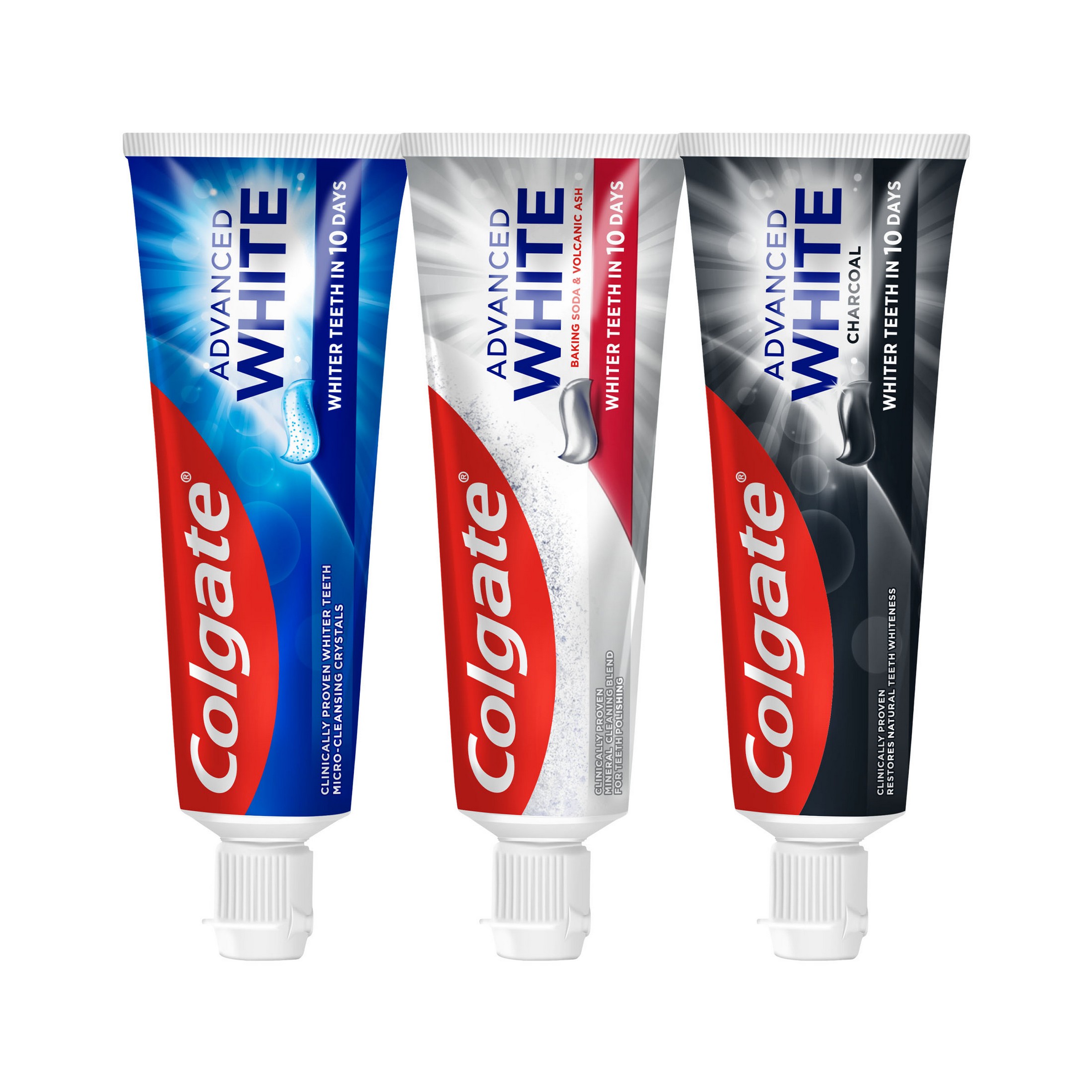 Colgate Advanced White Mix bielilaca zubná pasta 6×75 ml