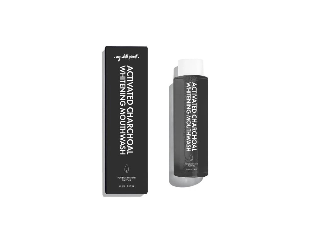 My White Secret Activated Charcoal bieliaca ústna voda 250 ml