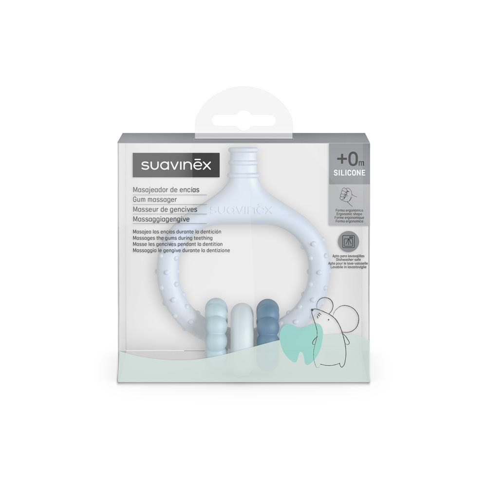 Suavinex masážne hryzátko - modré