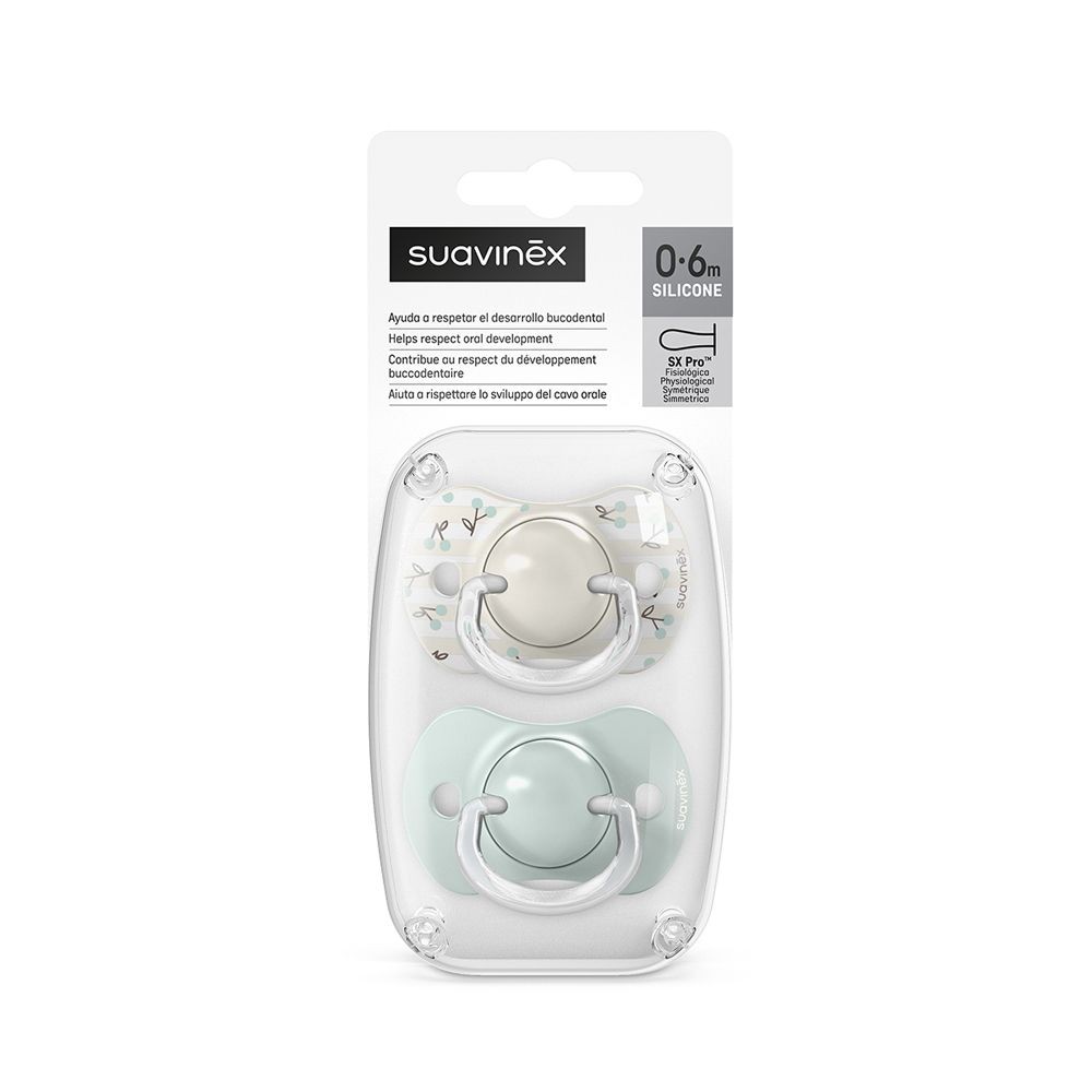 Suavinex SX PRO 0-6 m Birdies cumlík 2 ks - zelený