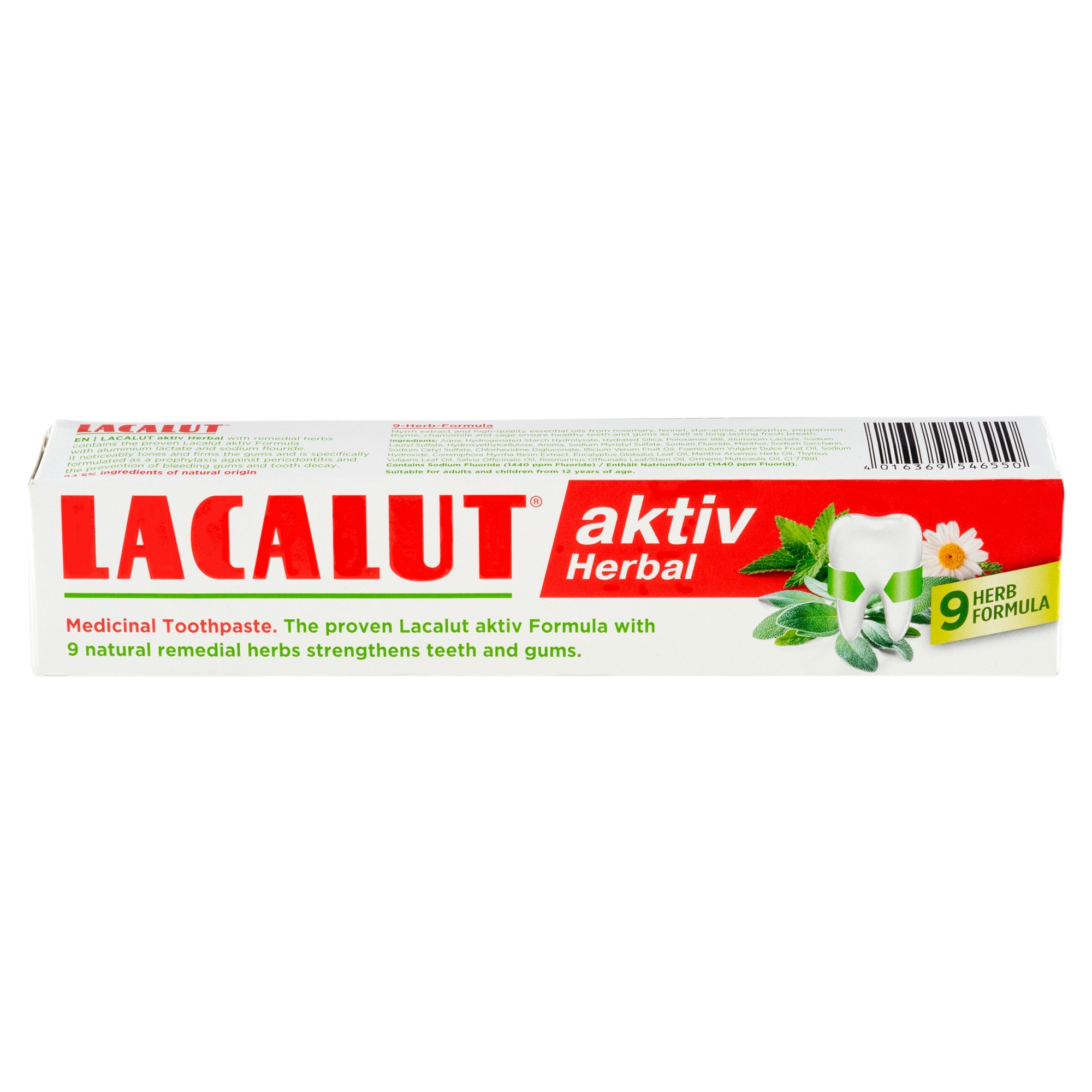 Lacalut Aktiv Herbal zubná pasta 75 ml