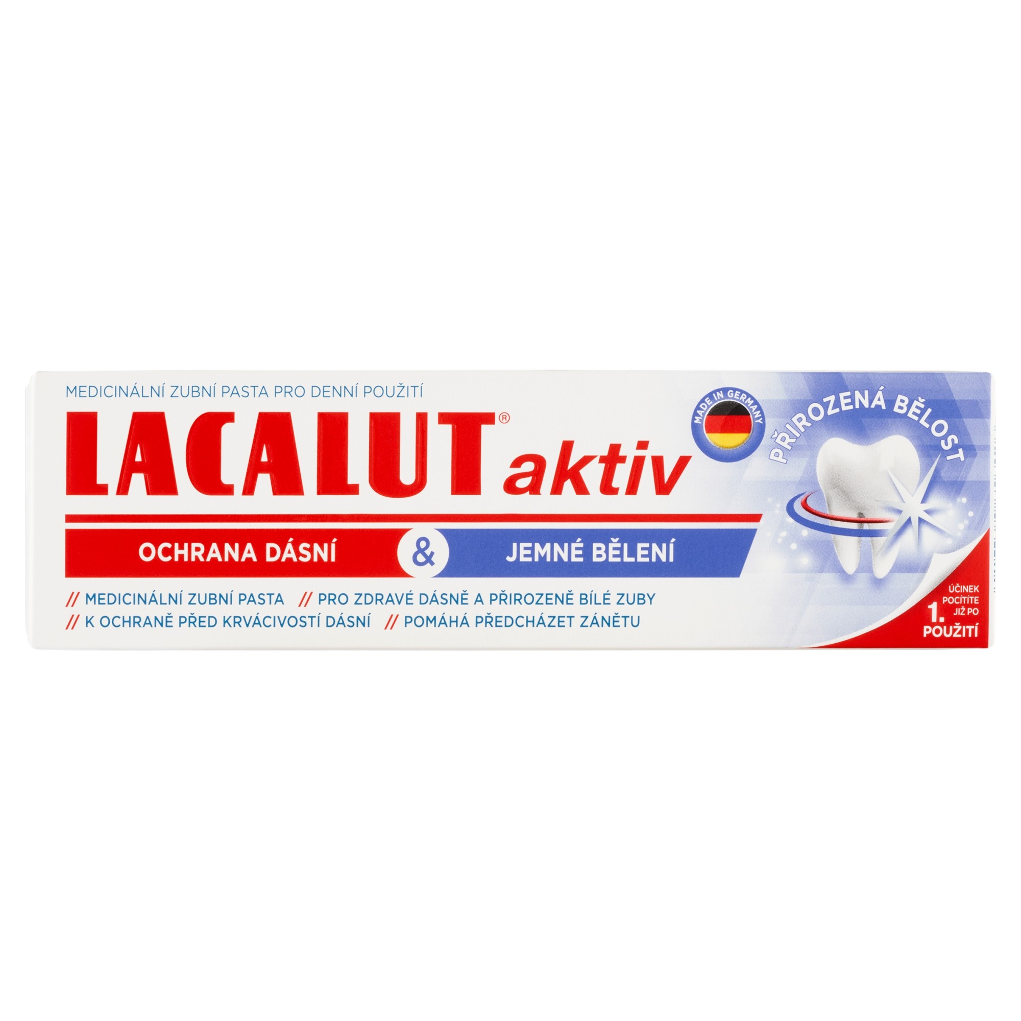 Lacalut Aktiv Gum Protect & Gentle Whitening zubná pasta 75 ml