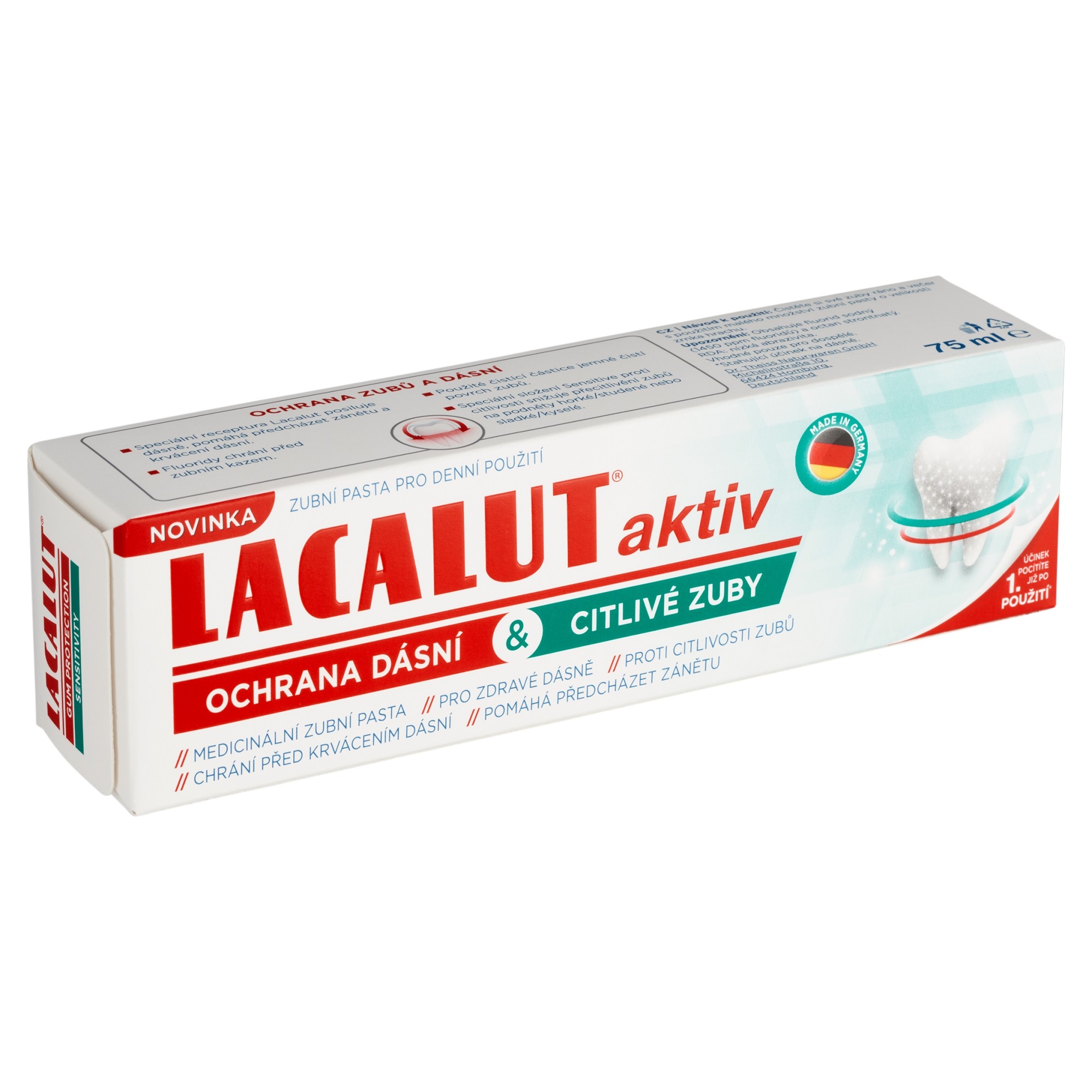 Lacalut Aktiv Gum Protect & Sensitive Teeth zubná pasta 75 ml