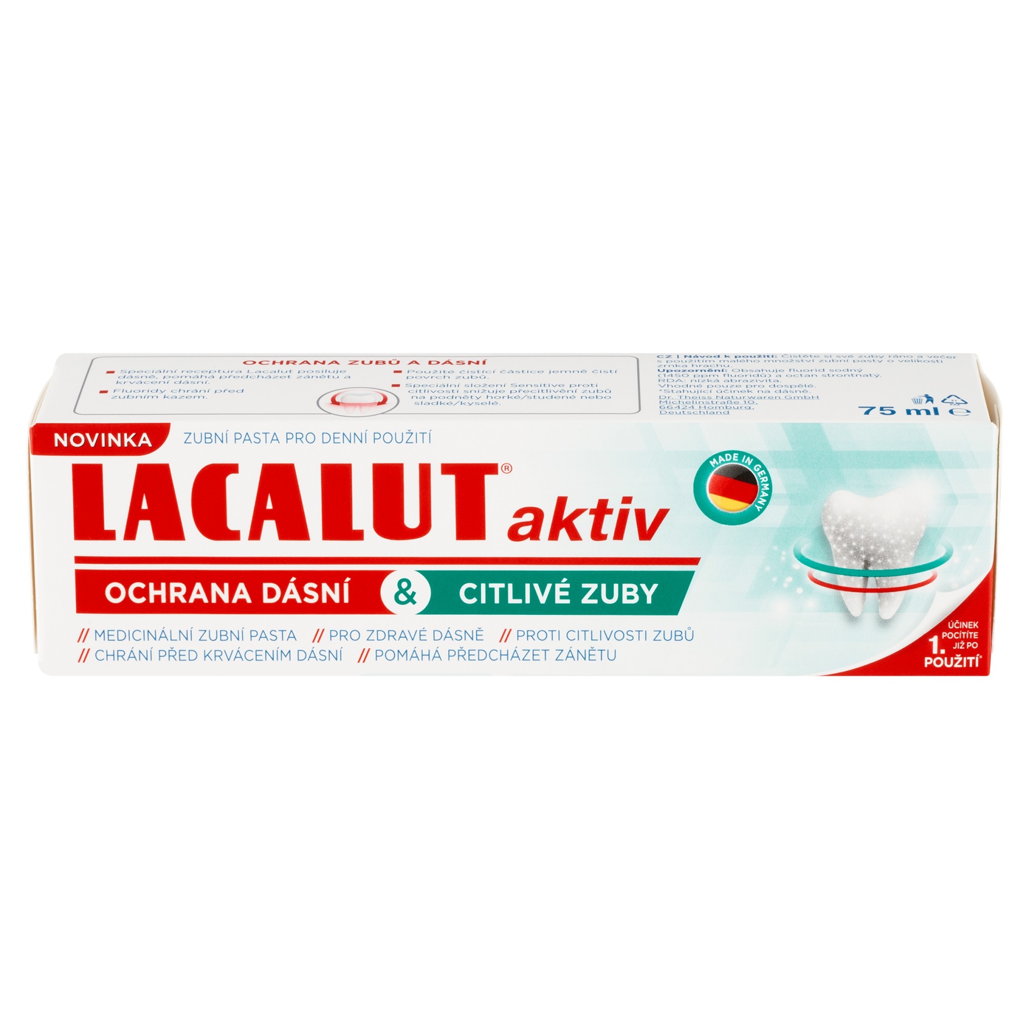 Lacalut Aktiv Gum Protect & Sensitive Teeth zubná pasta 75 ml