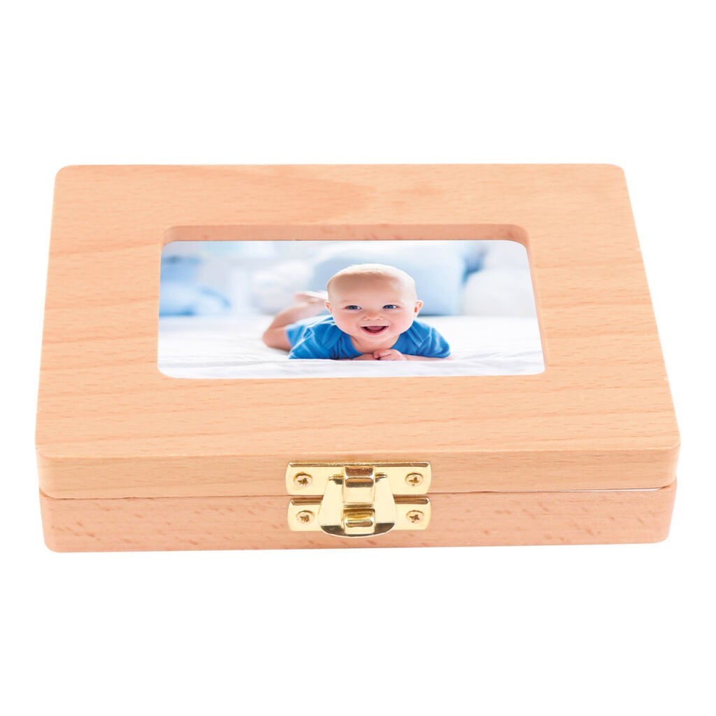 Krabička na zúbky drevená