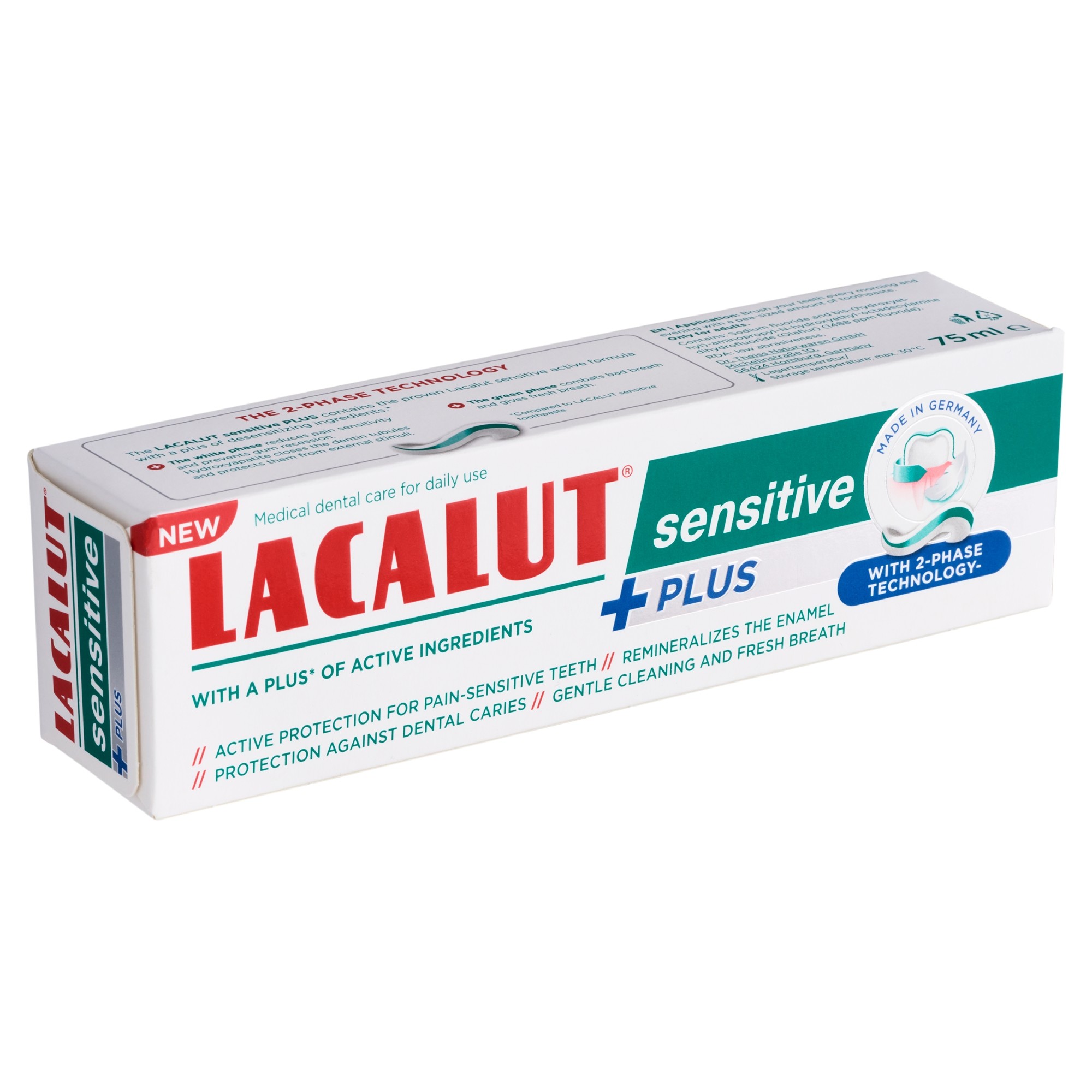 Lacalut Sensitive Plus zubná pasta 75 ml