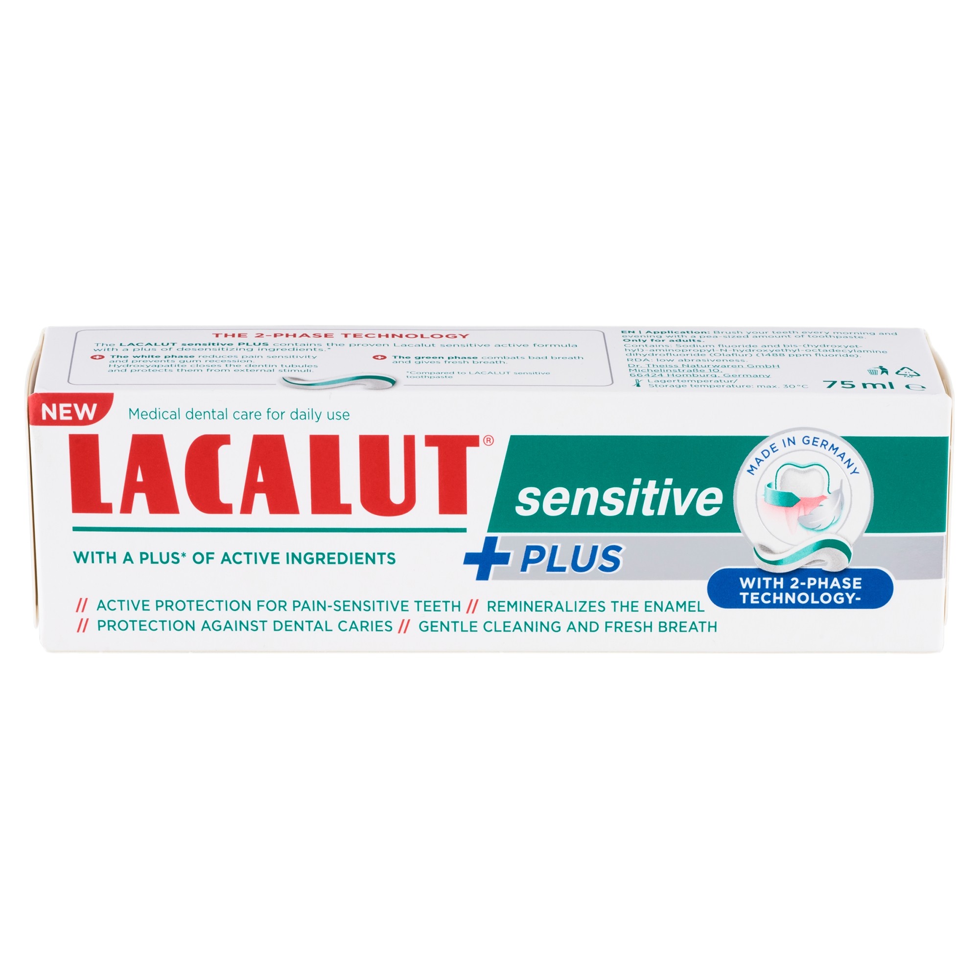 Lacalut Sensitive Plus zubná pasta 75 ml