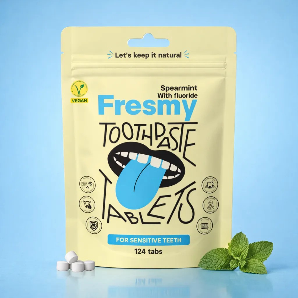 Fresmy Spearmint zubná pasta v tabletách 124 ks