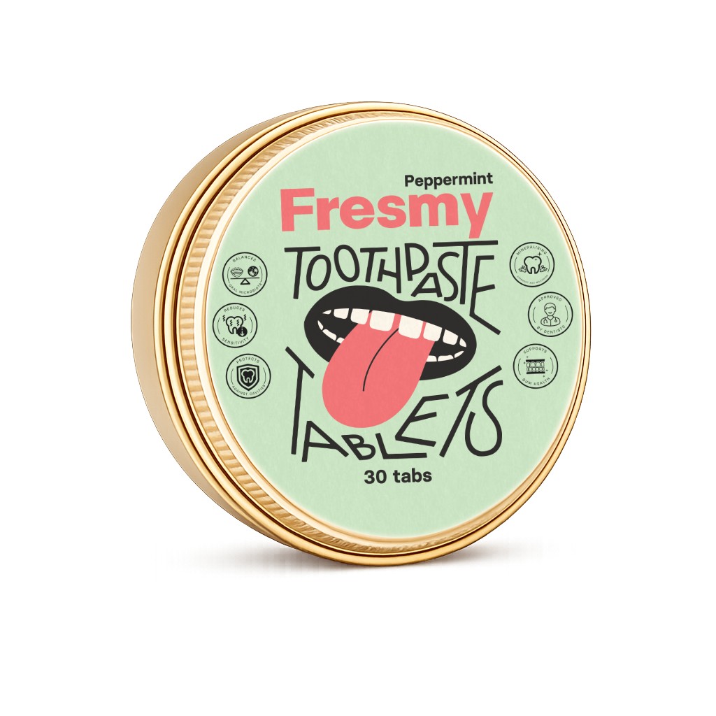 Fresmy Peppermint zubná pasta v tabletách 30 ks