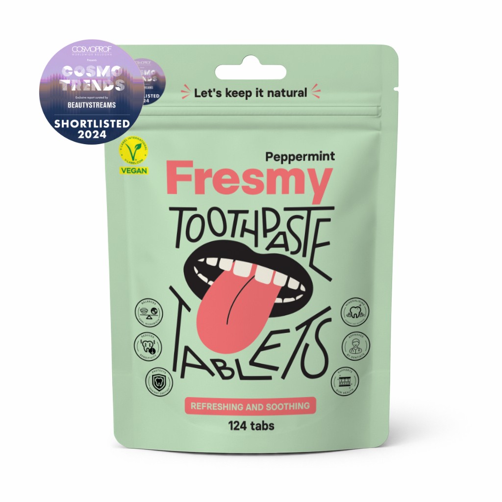 Fresmy Peppermint zubná pasta v tabletách 124 ks