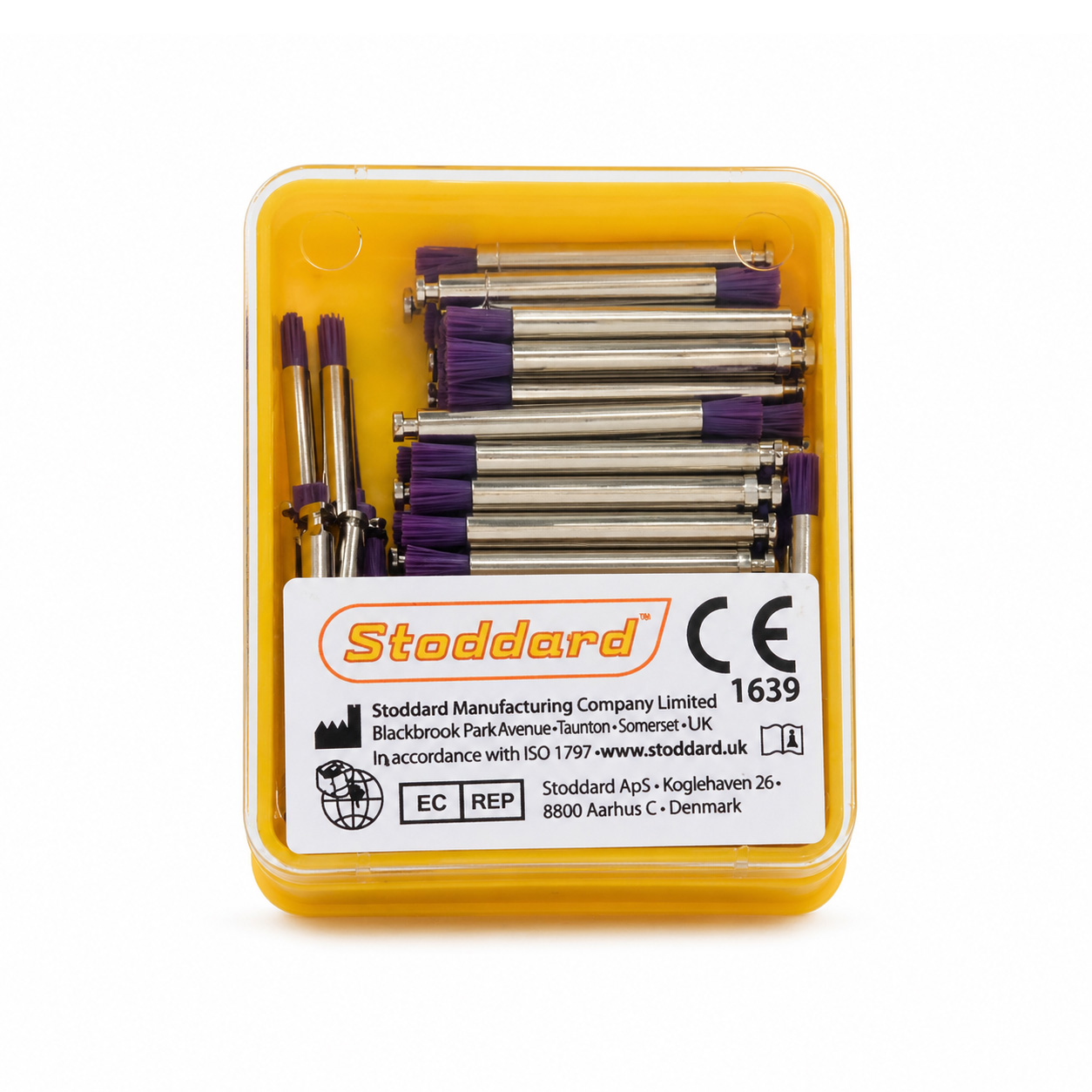 Stoddard Smart Prophy Microtuft Nylon Medium Lila leštiaca kefka 100 ks