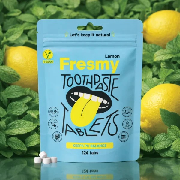 Fresmy Lemon zubná pasta v tabletách 124 ks