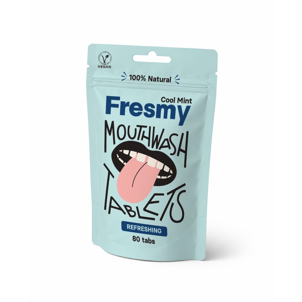 Fresmy Cool Mint ústná voda v tabletách 80 ks