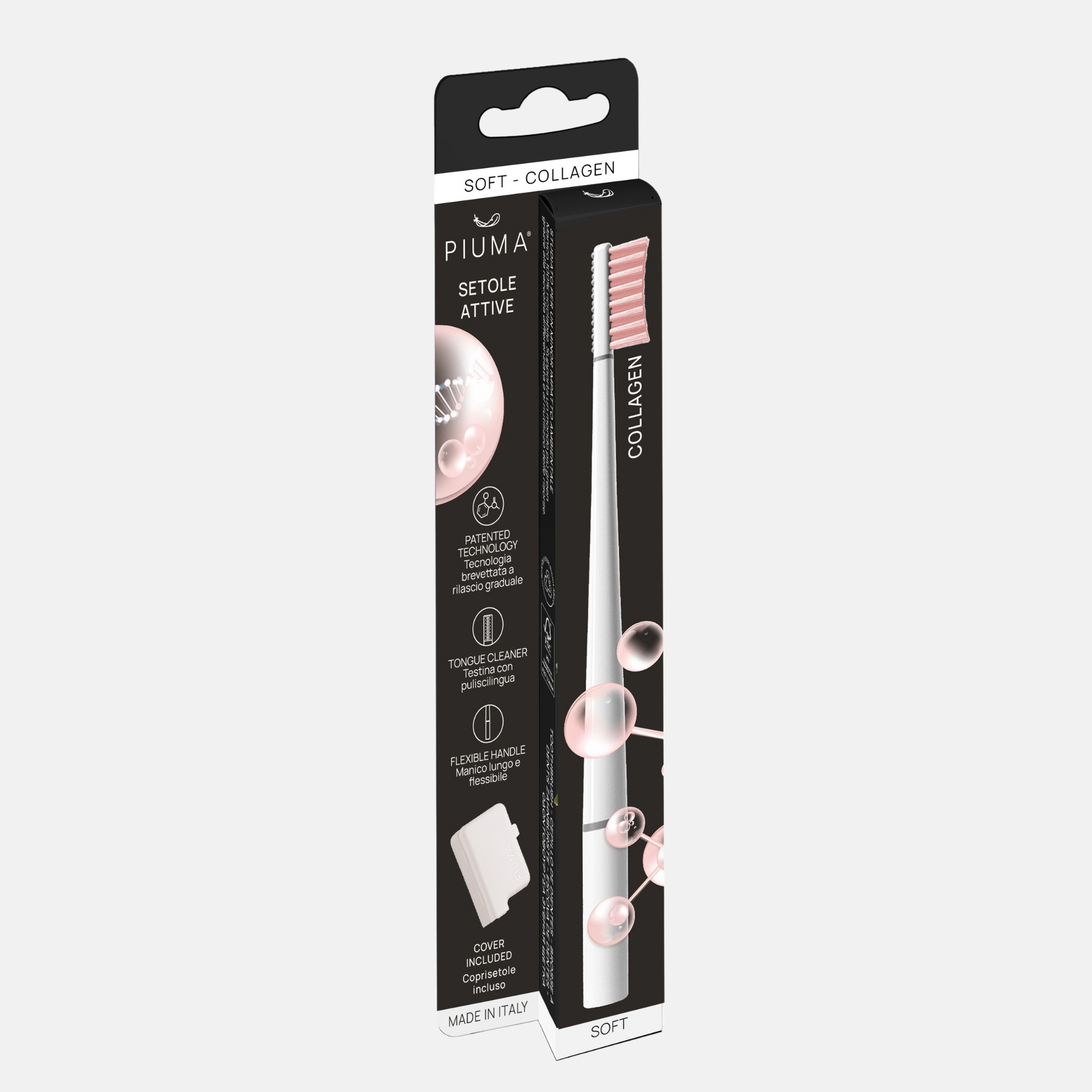 Piuma Collagen Pure White zubná kefka