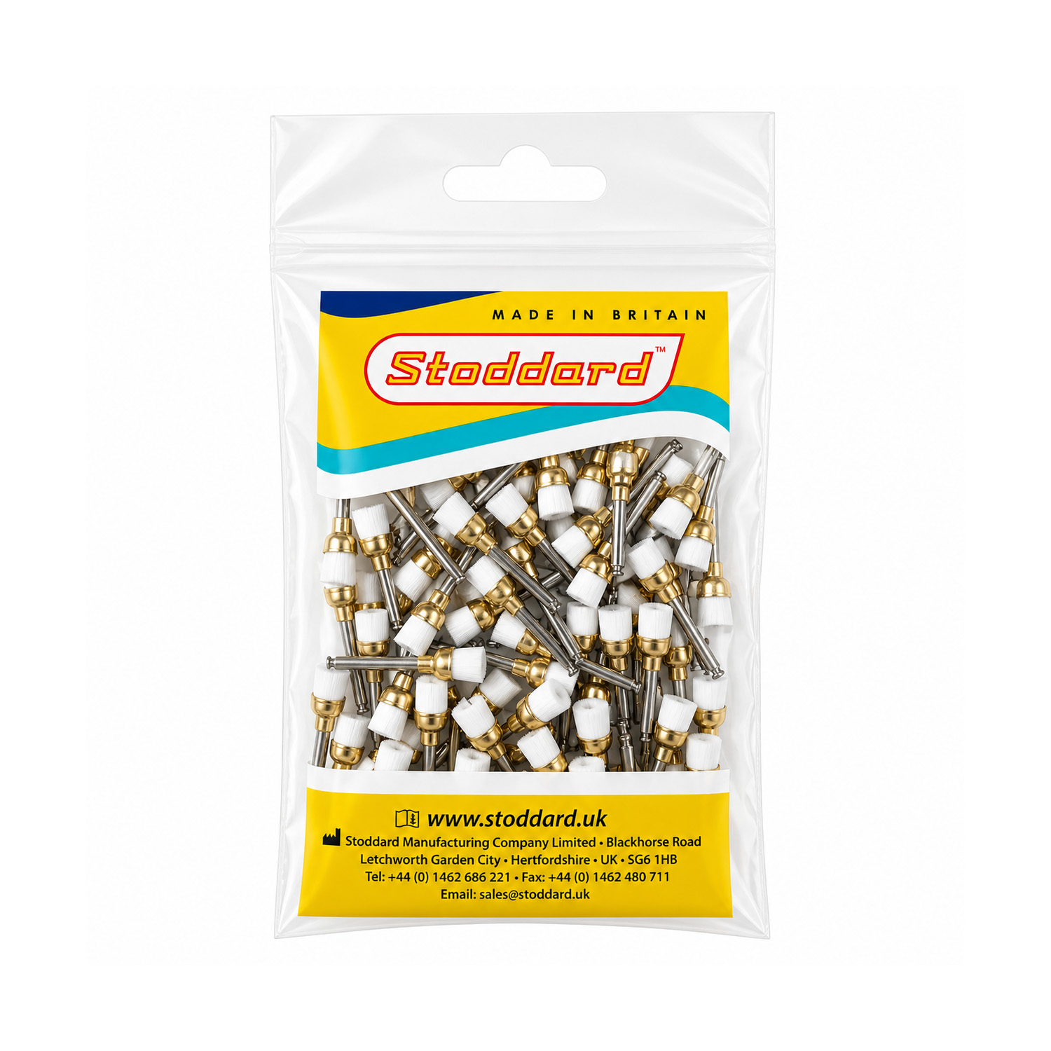 Stoddard Junior Cup Extra Soft White leštiaca kefka 100 ks