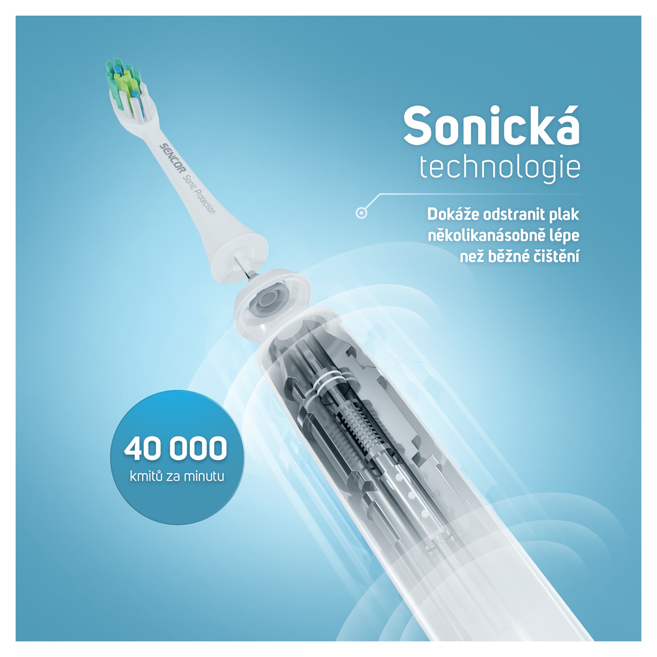 Sencor SOC 4201GD sonická kefka