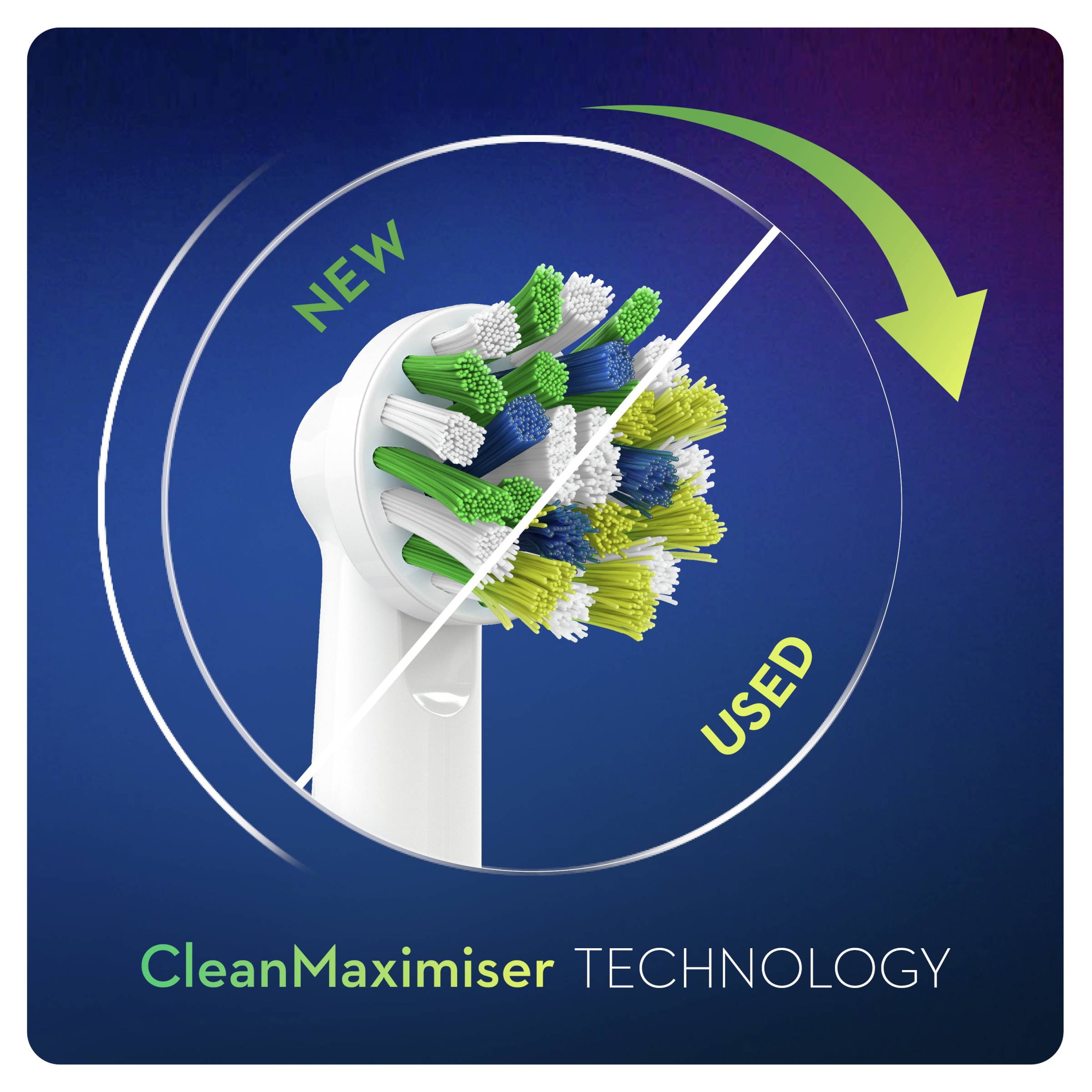 Oral-B CrossAction White CleanMaximiser náhradné hlavice 8 ks