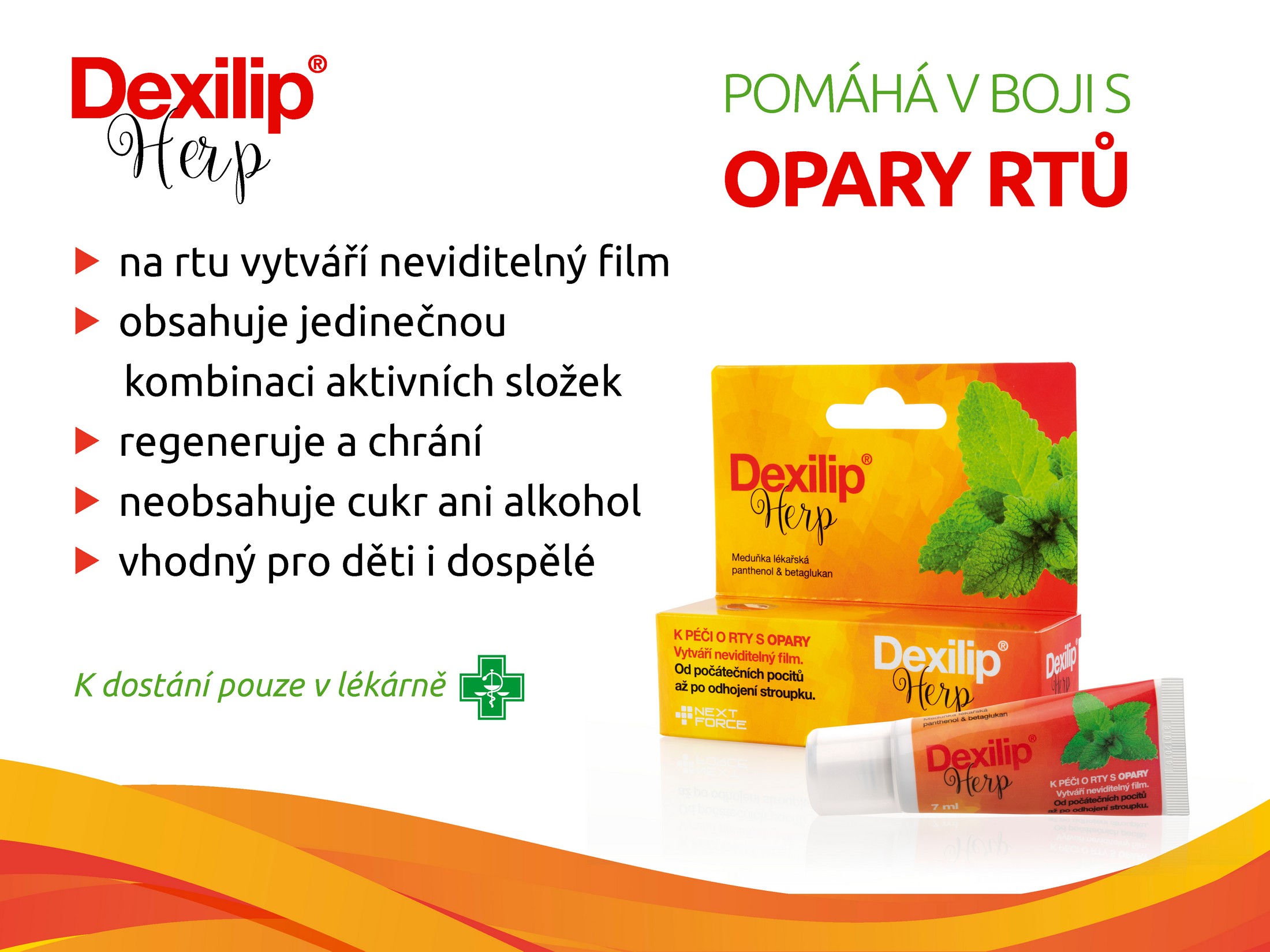 Dexilip Herp gél na opary 7 ml